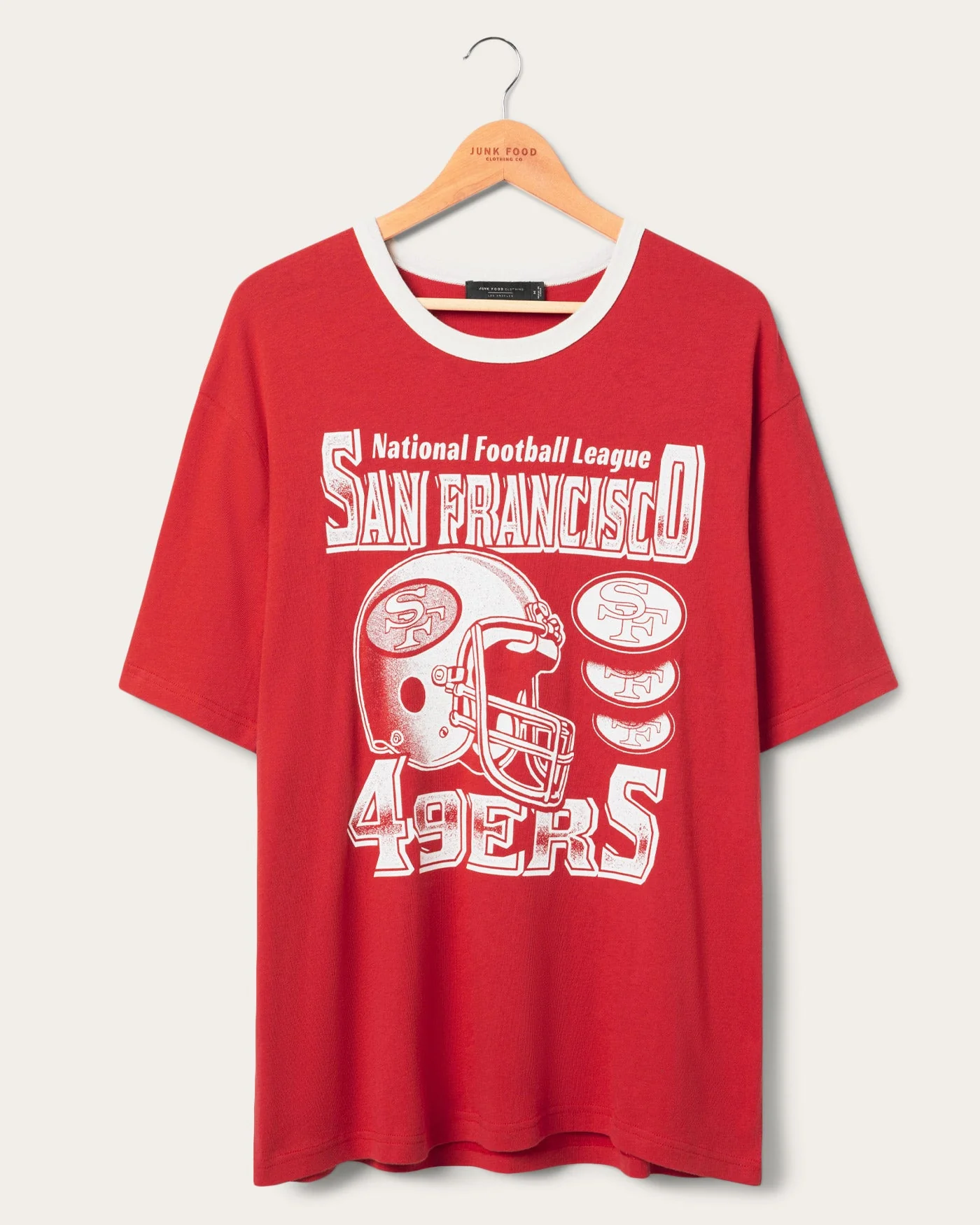 San Francisco 49ers Oversized Ringer Tee
