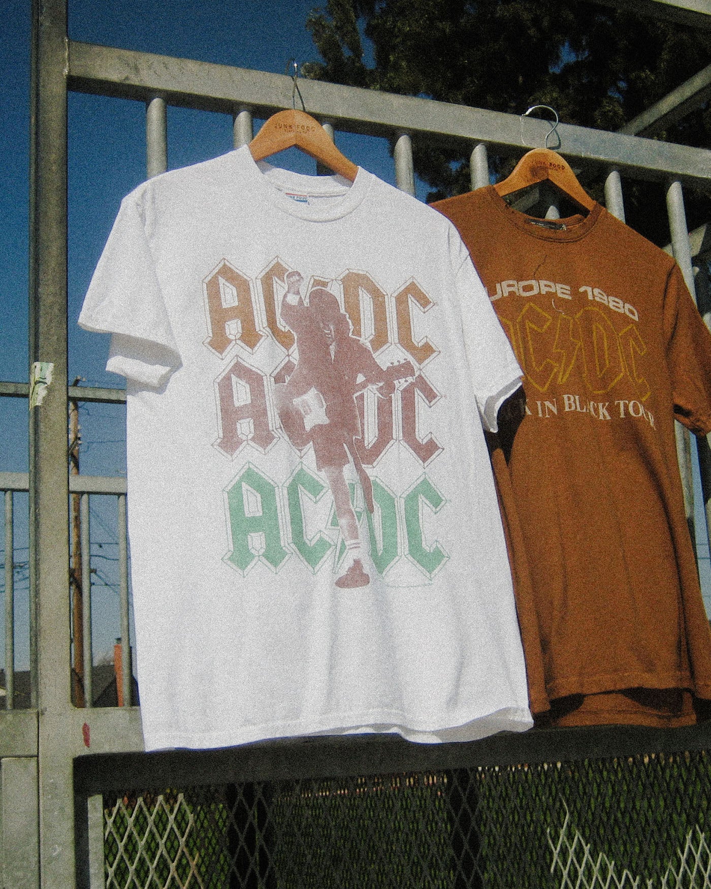 AC/DC Triple Color Logo Flea Market Tee - Image 3