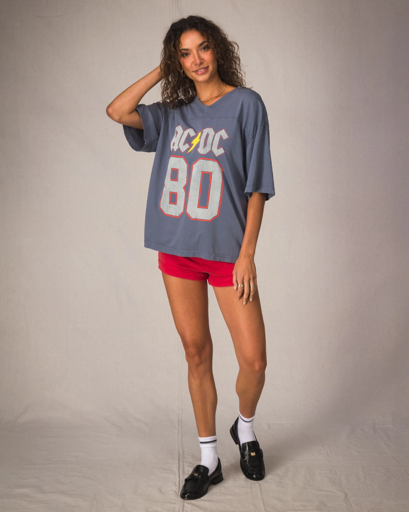 AC/DC Back in Black Tour '80 Hockey Tee - Image 3