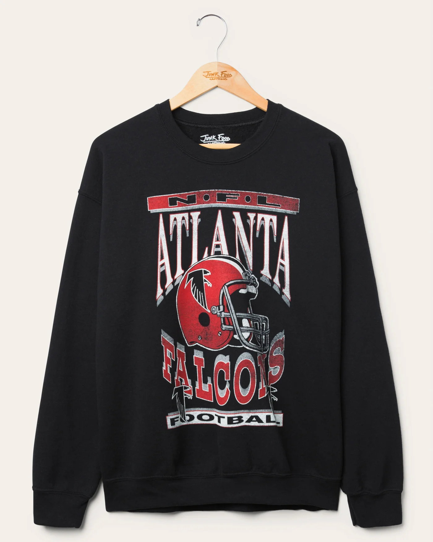 Atlanta Falcons Helmet Flea Market Crew Fleece