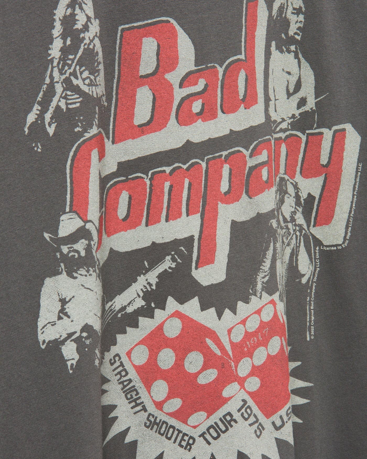Bad Company Straight Shooter Tour Vintage Destroy Tee - Image 5