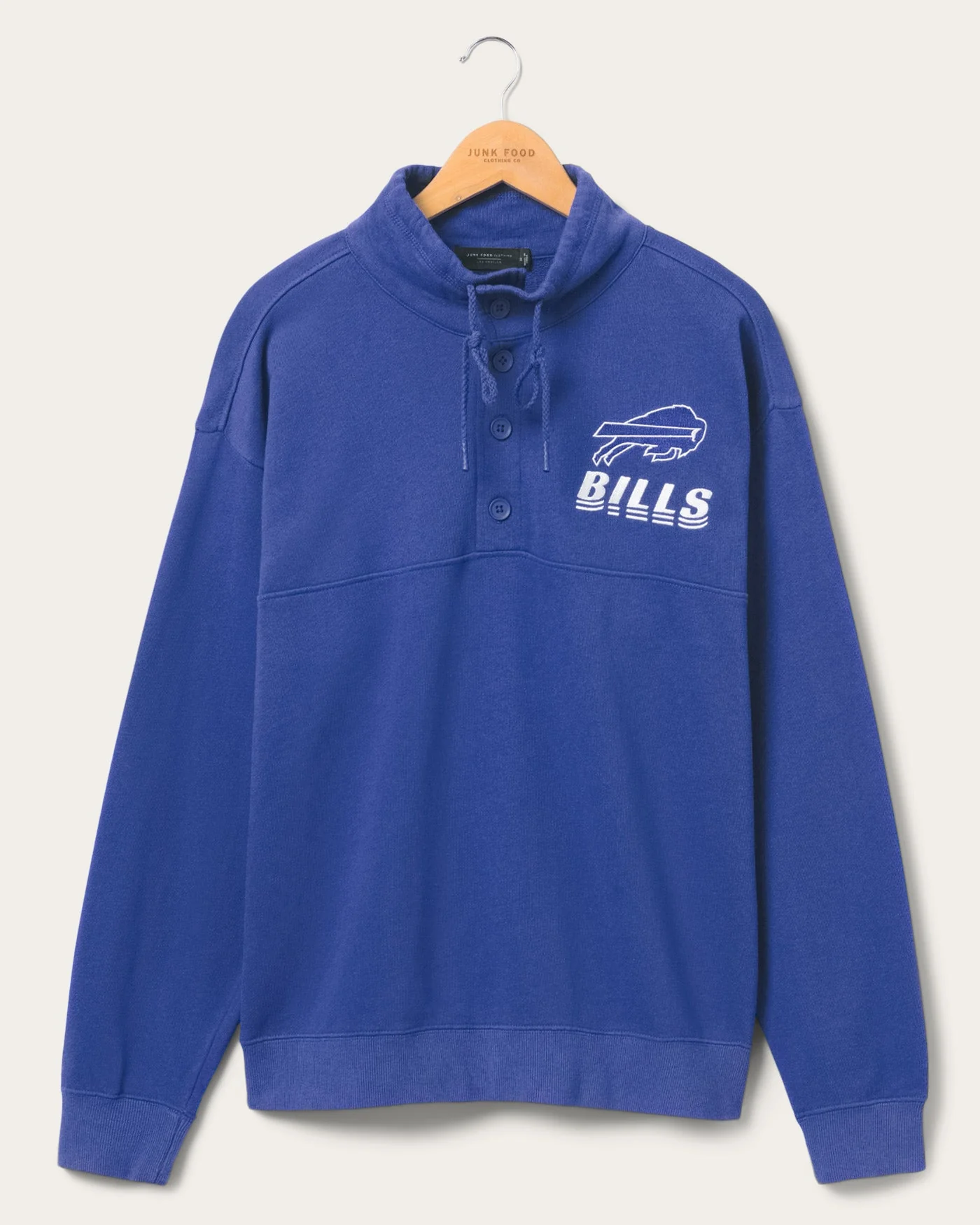 Buffalo Bills Mock Button Up Fleece