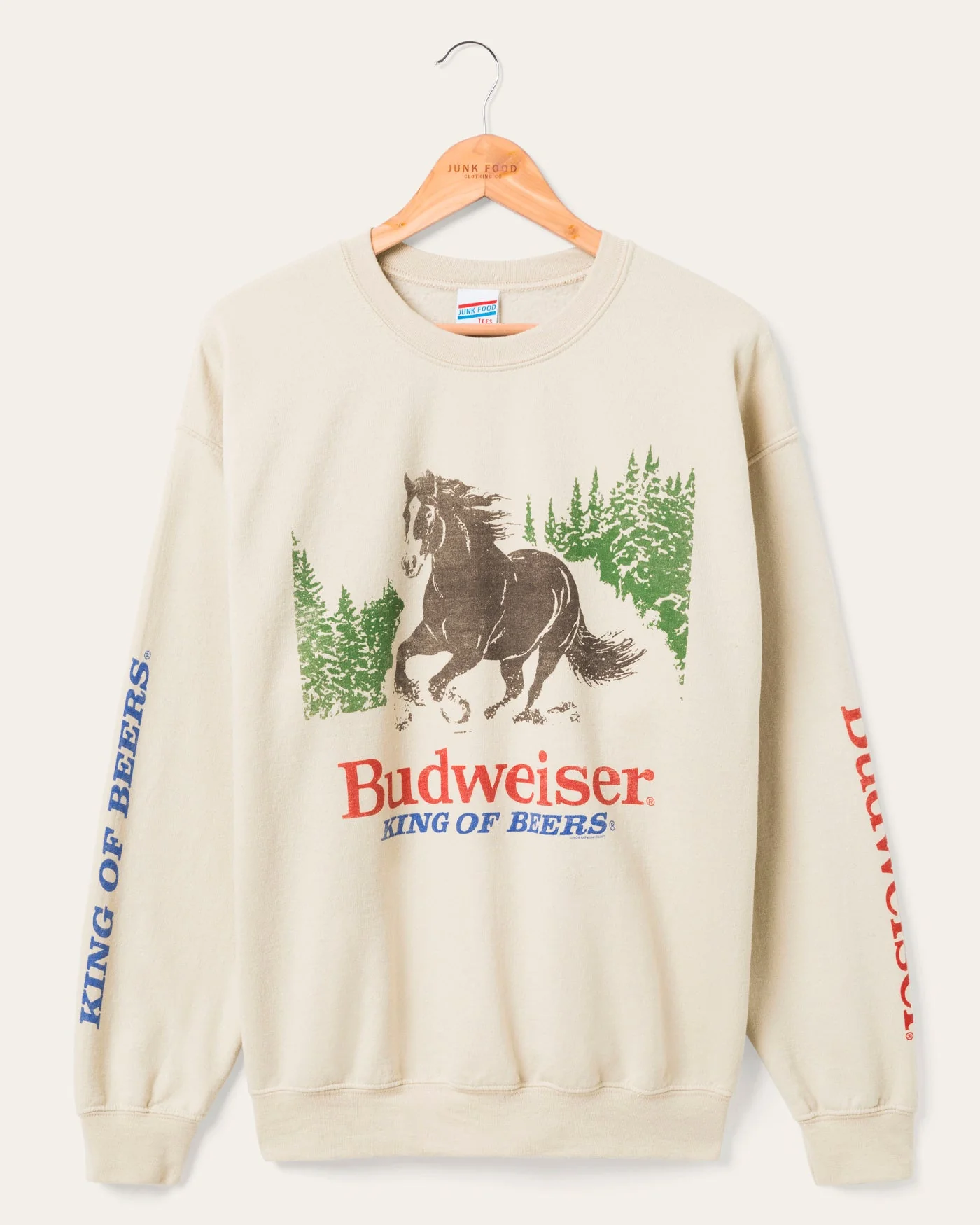 Budweiser Clydesdale King Of Beers Flea Market Fleece