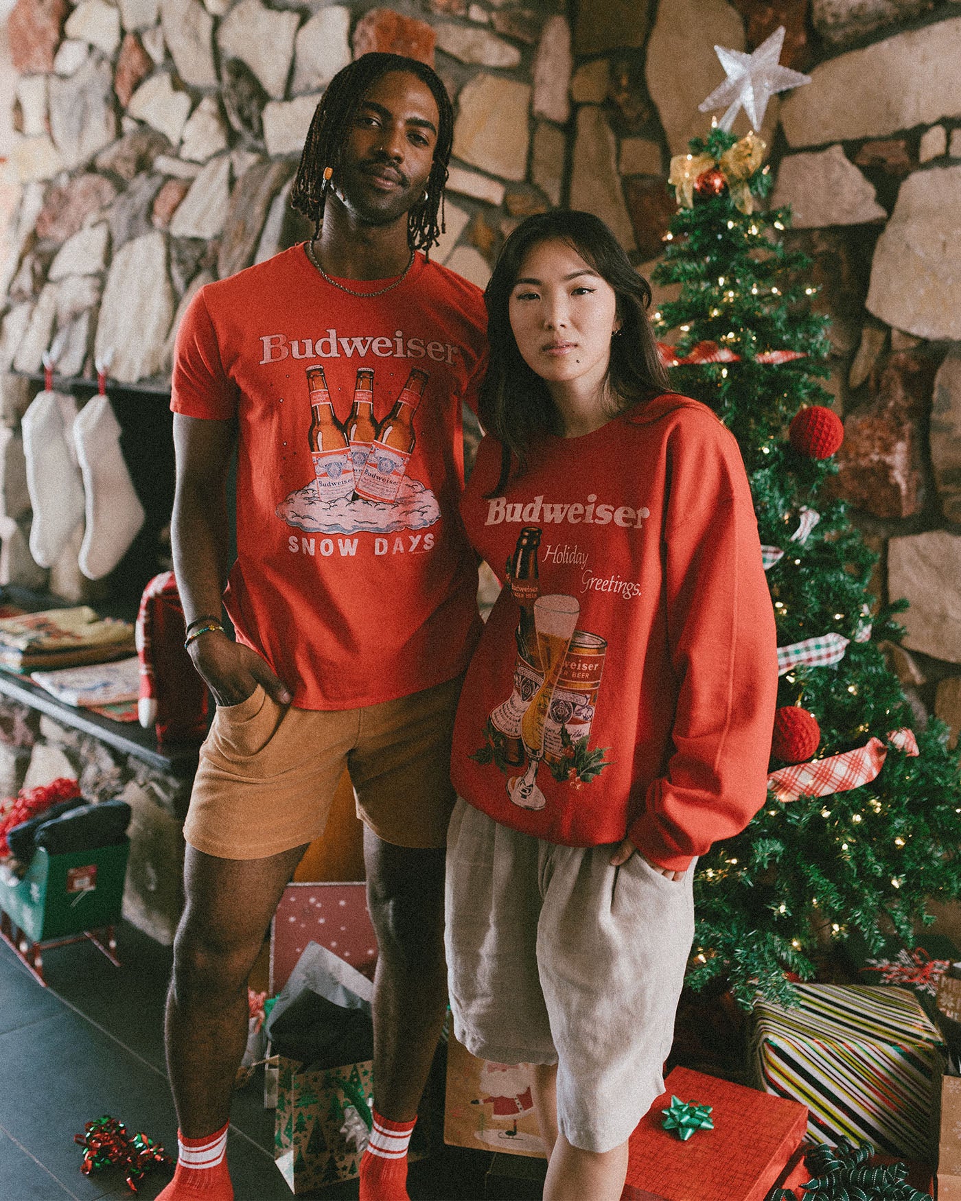 Budweiser Holiday Greetings Flea Market Fleece - Image 3