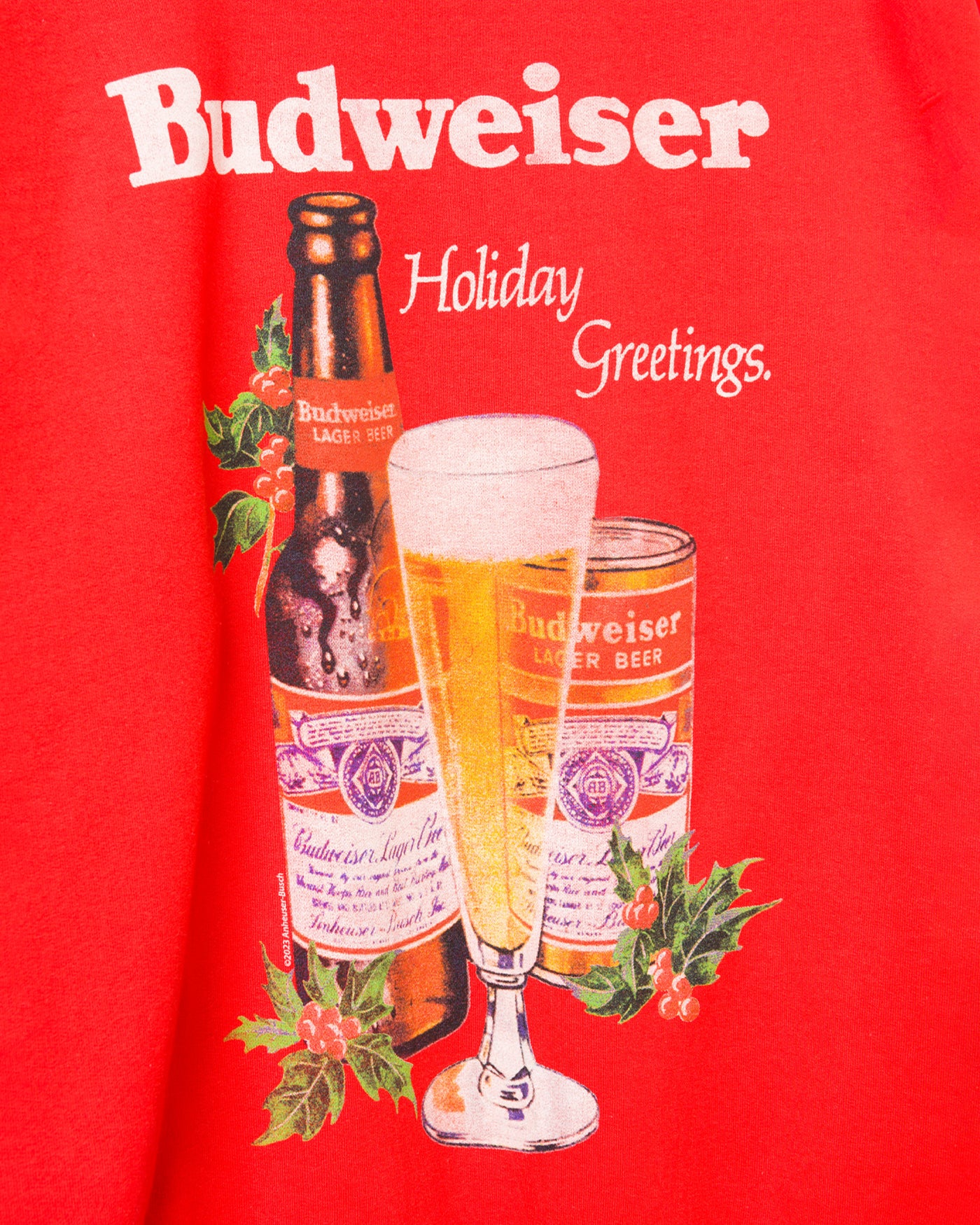 Budweiser Holiday Greetings Flea Market Fleece - Image 5