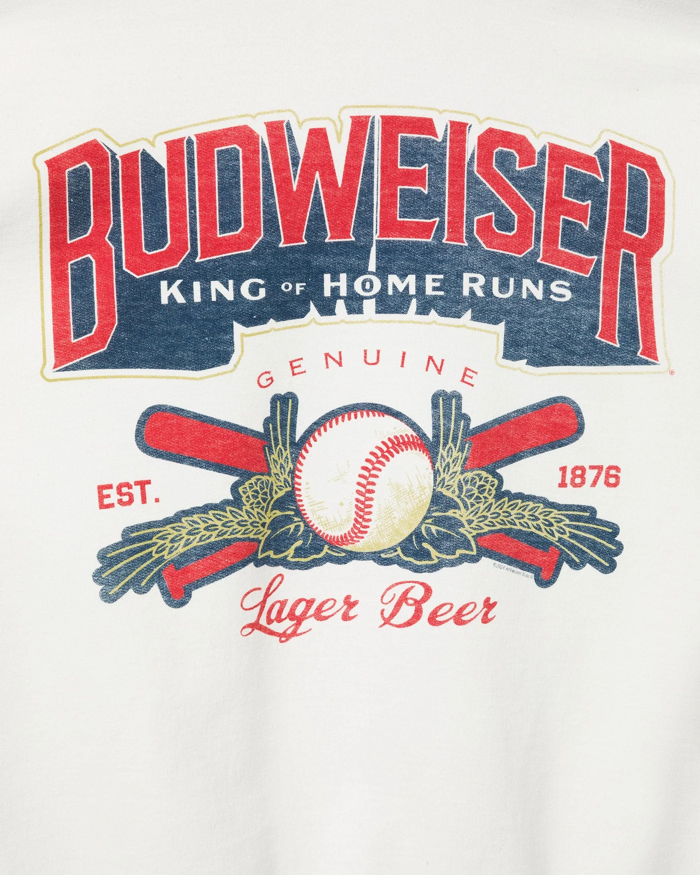 Budweiser King of Homeruns Flea Market Fleece - Image 3