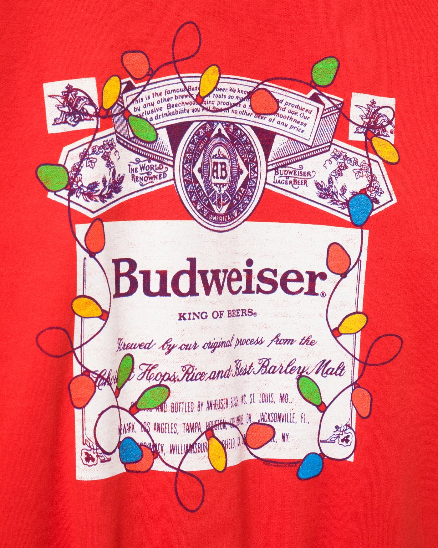 Budweiser Label Lights Flea Market Fleece - Image 5
