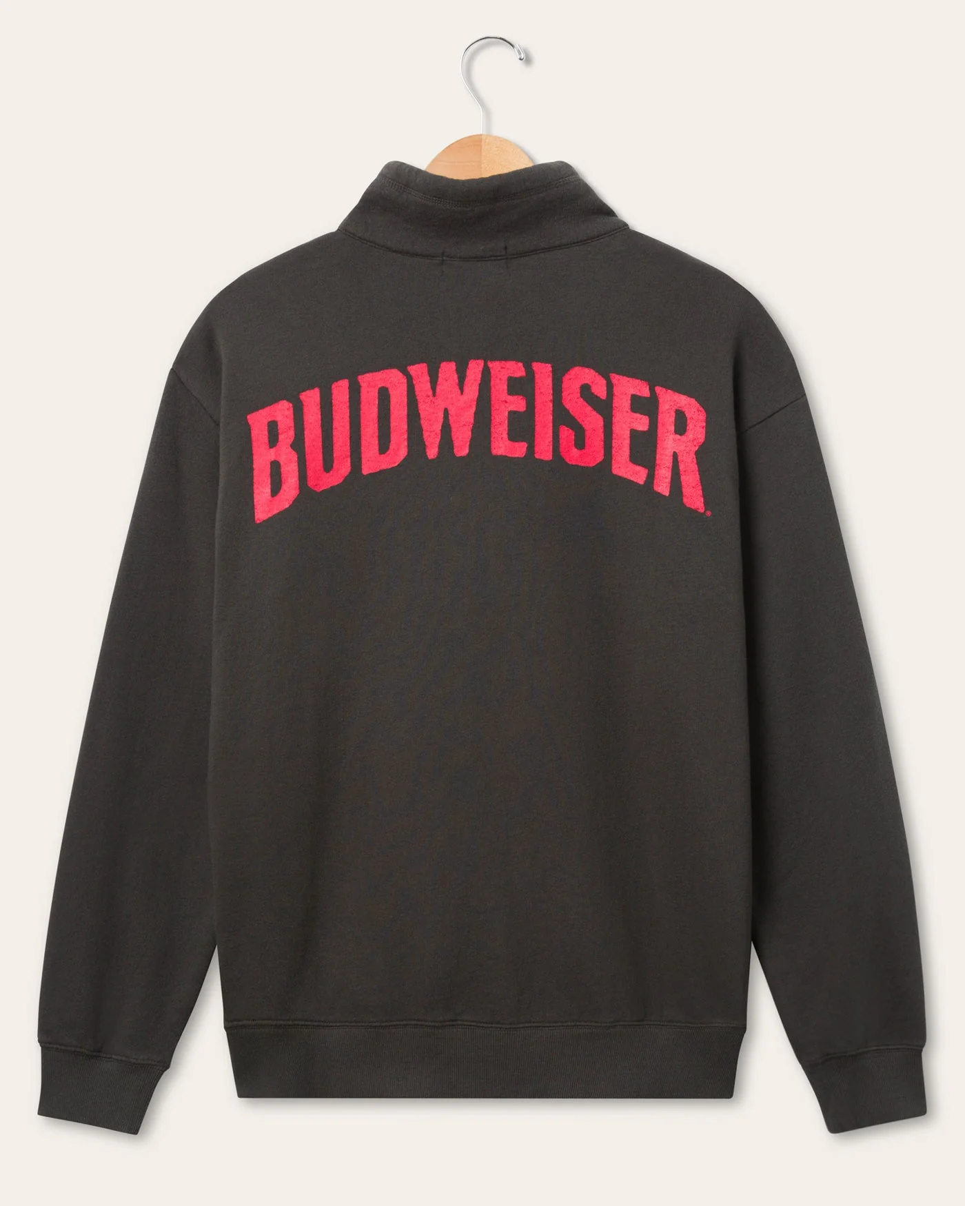 Budweiser Mock Neck Button Up Fleece - Image 2