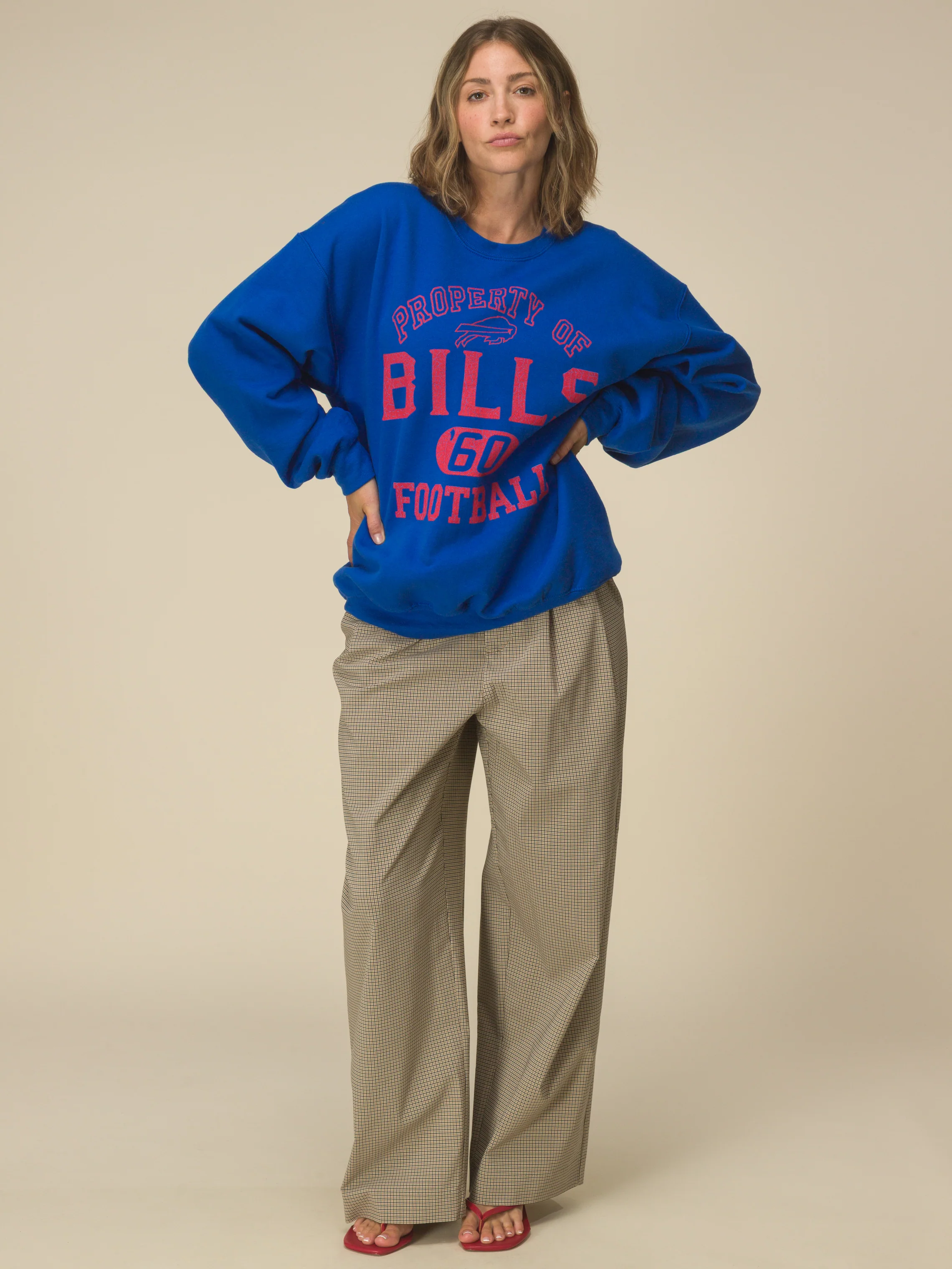 Buffalo Bills Property Flea Market Crew Fleece - Image 3