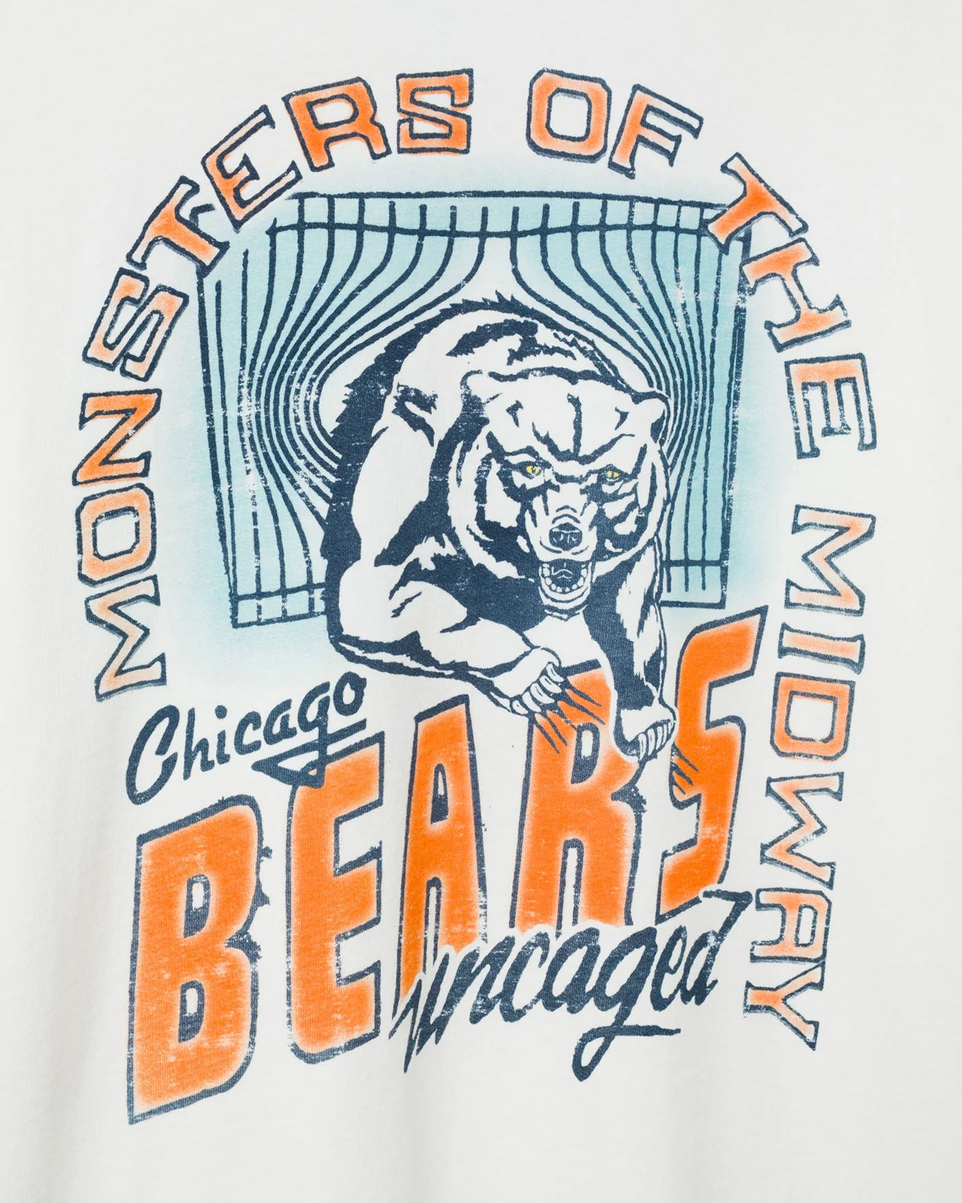 Chicago Bears Uncaged Vintage Tee - Image 3