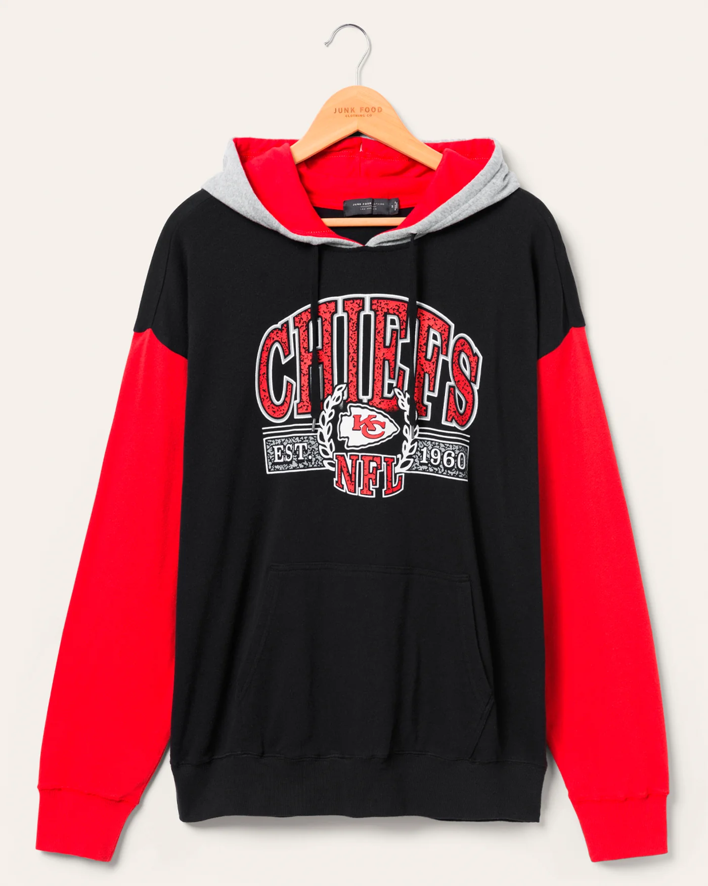 Kansas City Chiefs Tri Color Block Hoodie