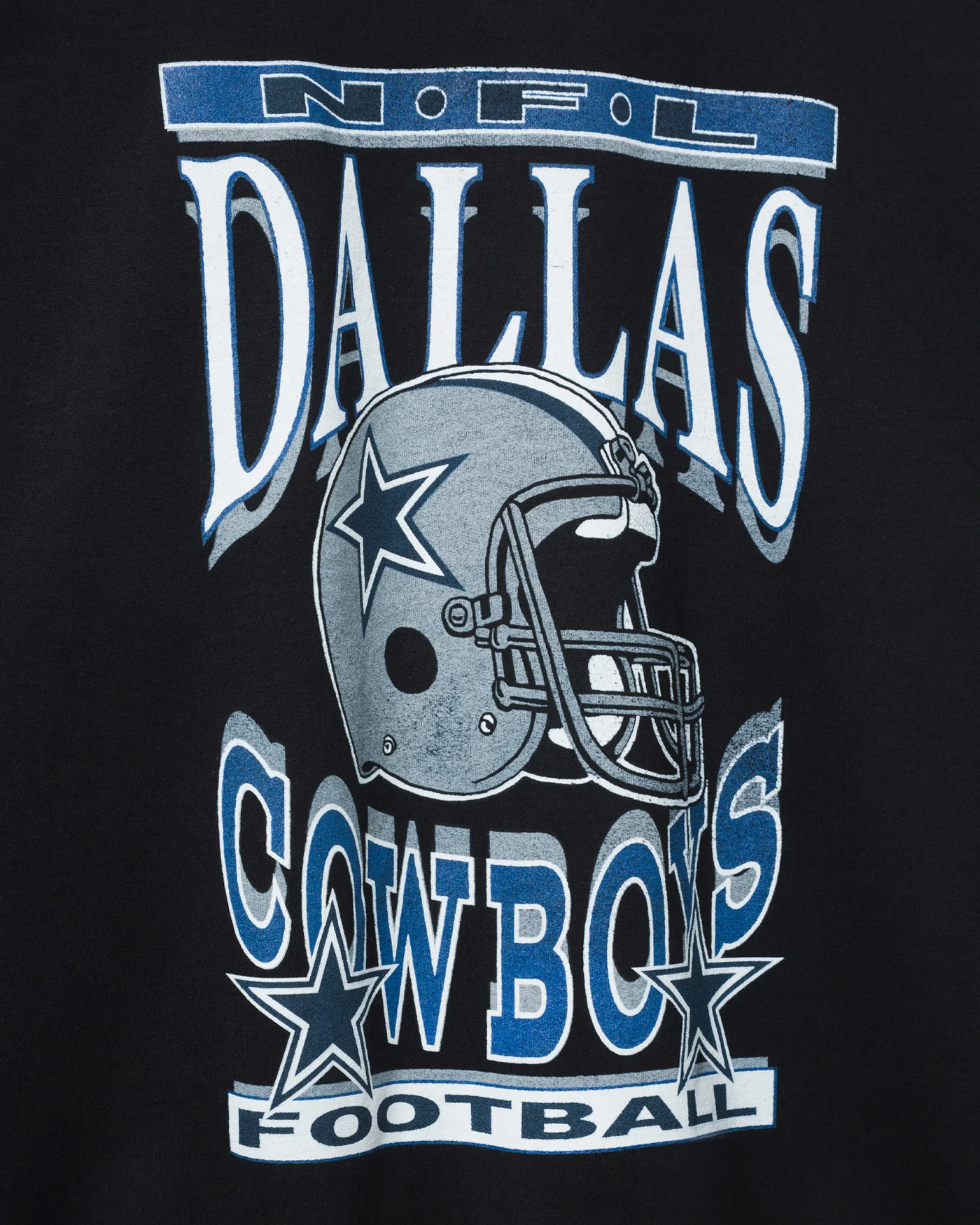 Dallas Cowboys Helmet Flea Market Crew Fleece - Image 3