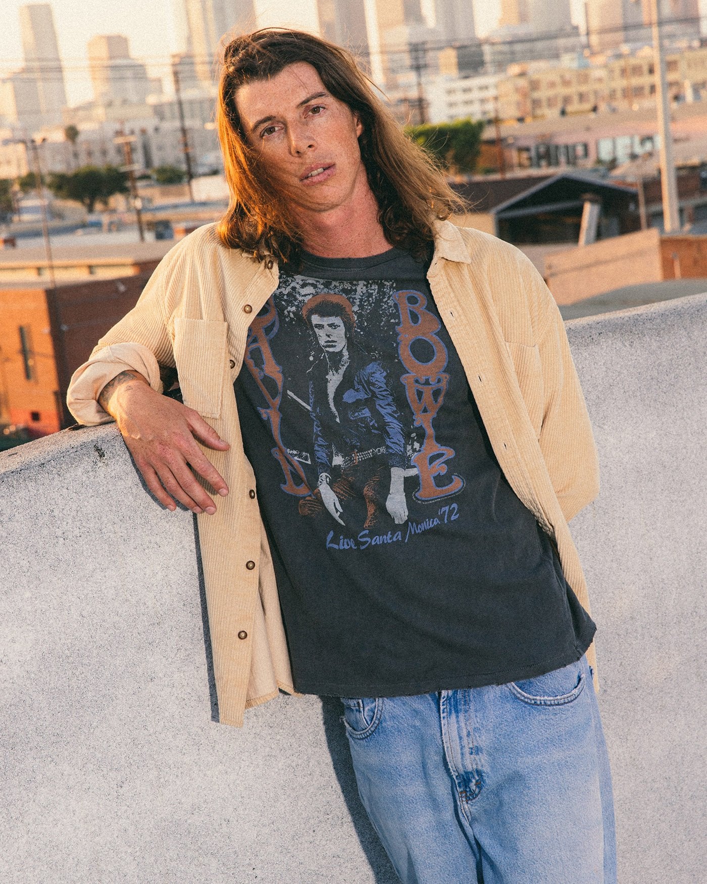 David Bowie Santa Monica '72 Vintage Tee - Image 2