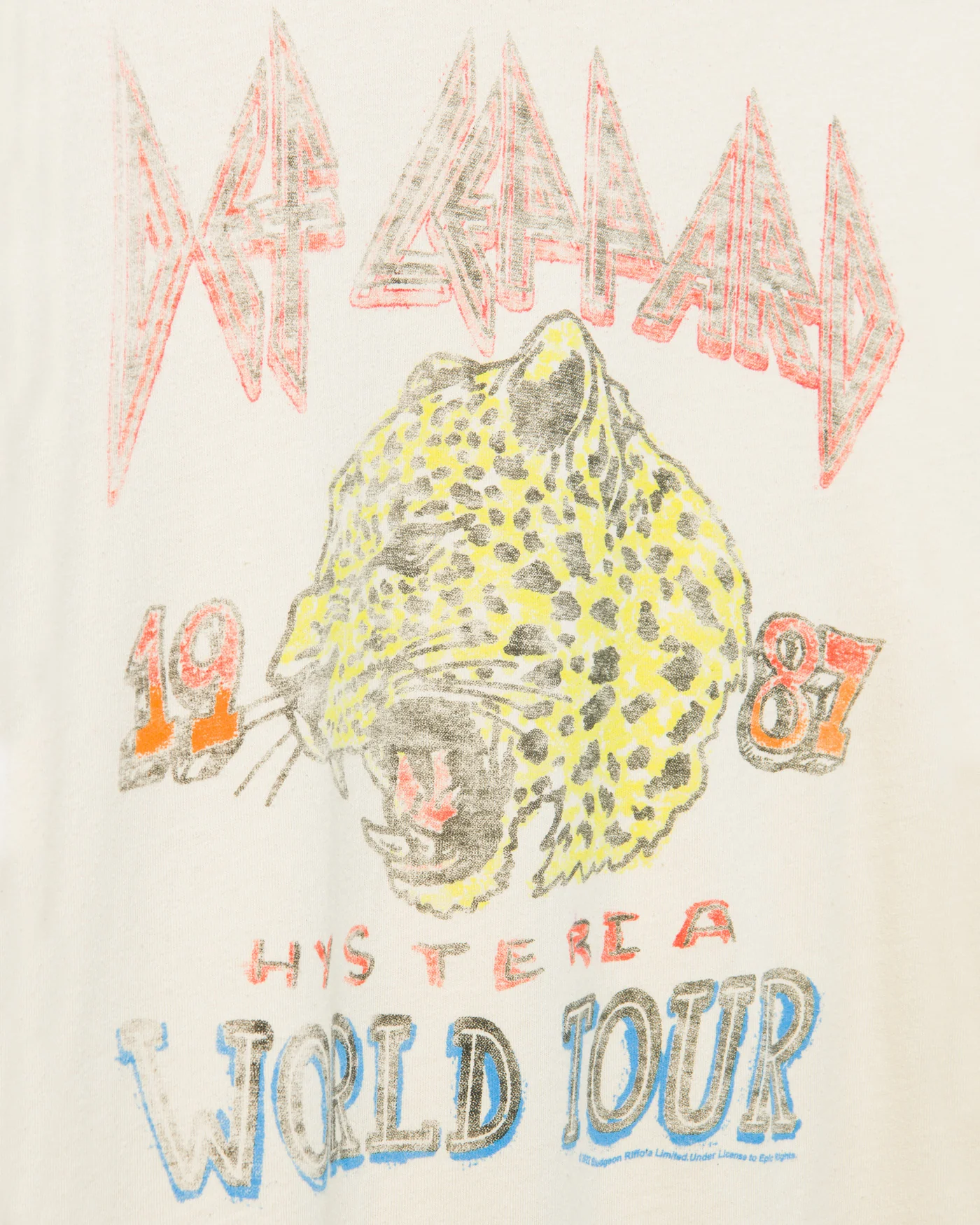 Def Leppard Hysteria Vintage Destroy Tee - Image 5