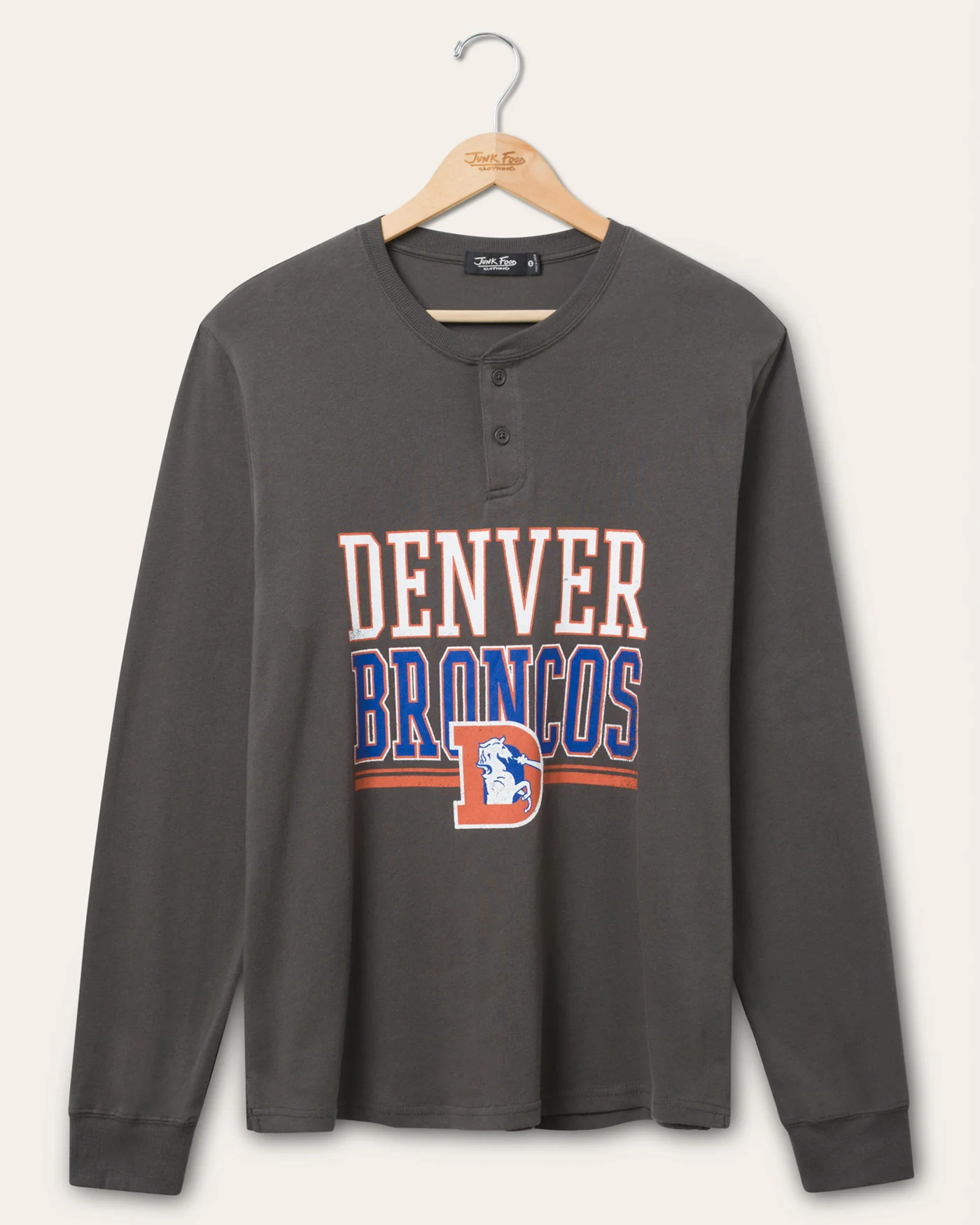 Denver Broncos Long Sleeve Henley
