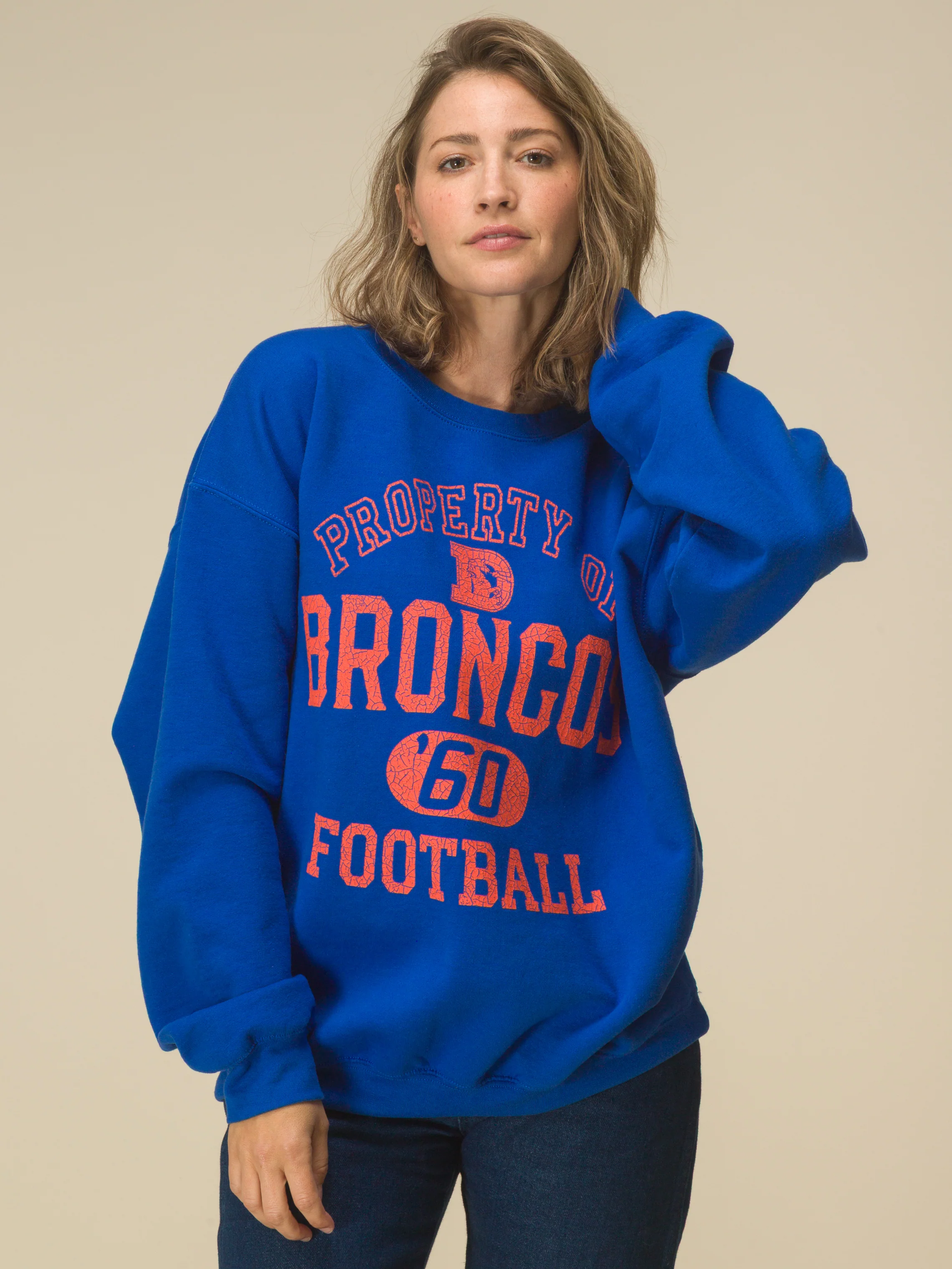 Denver Broncos Property Flea Market Crew Fleece - Image 2