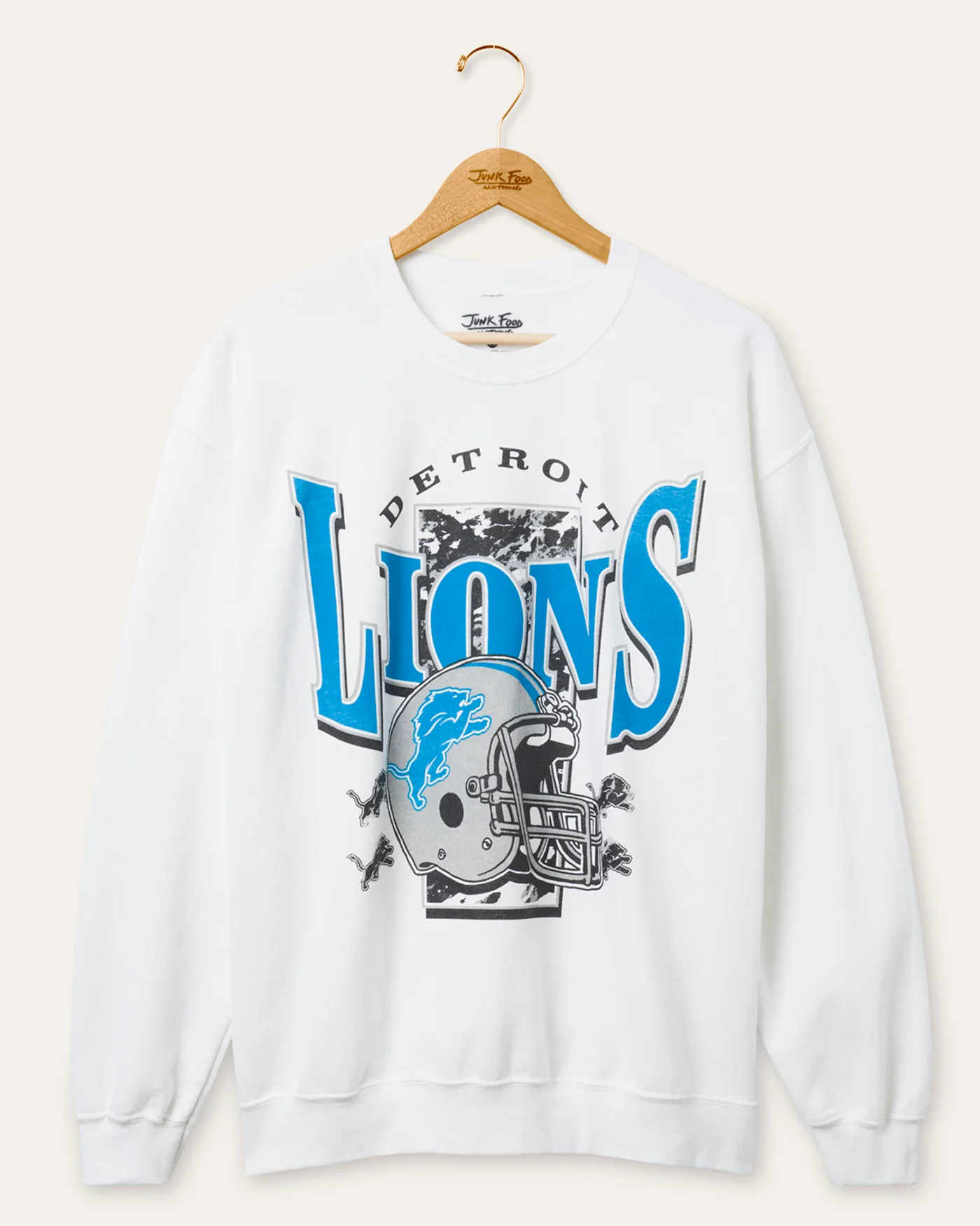 Detroit Lions Conversion Flea Market Crew Fleece