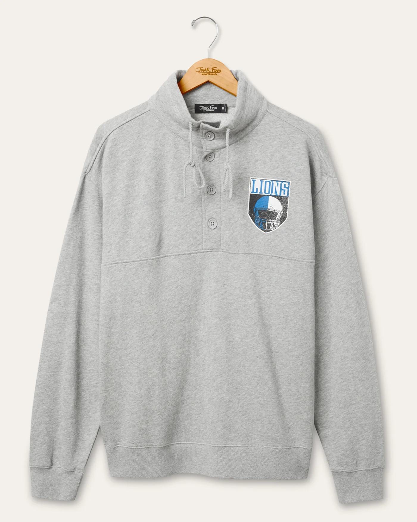Detroit Lions Slant Button Up Fleece