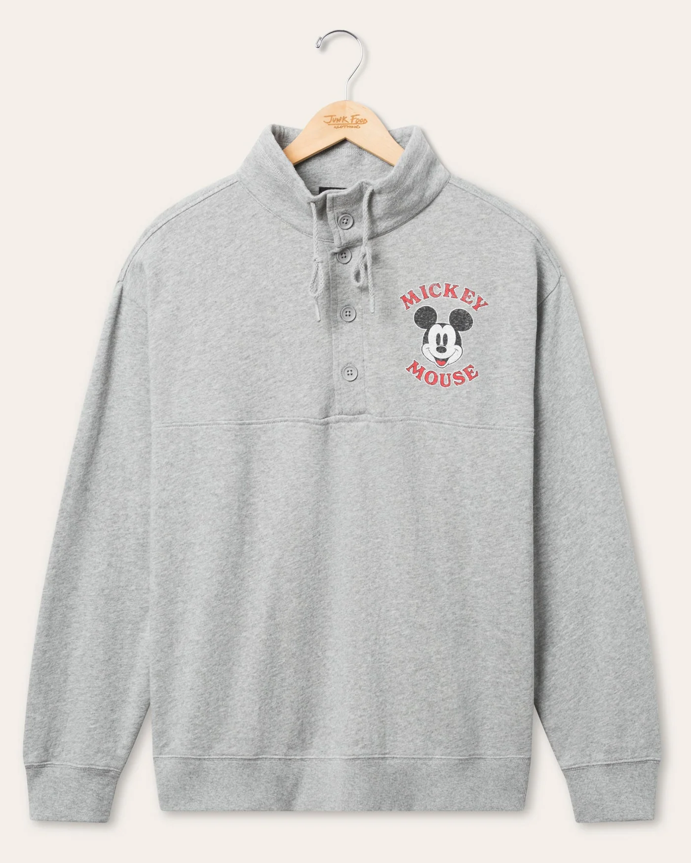 Disney Mock Neck Button Up Fleece