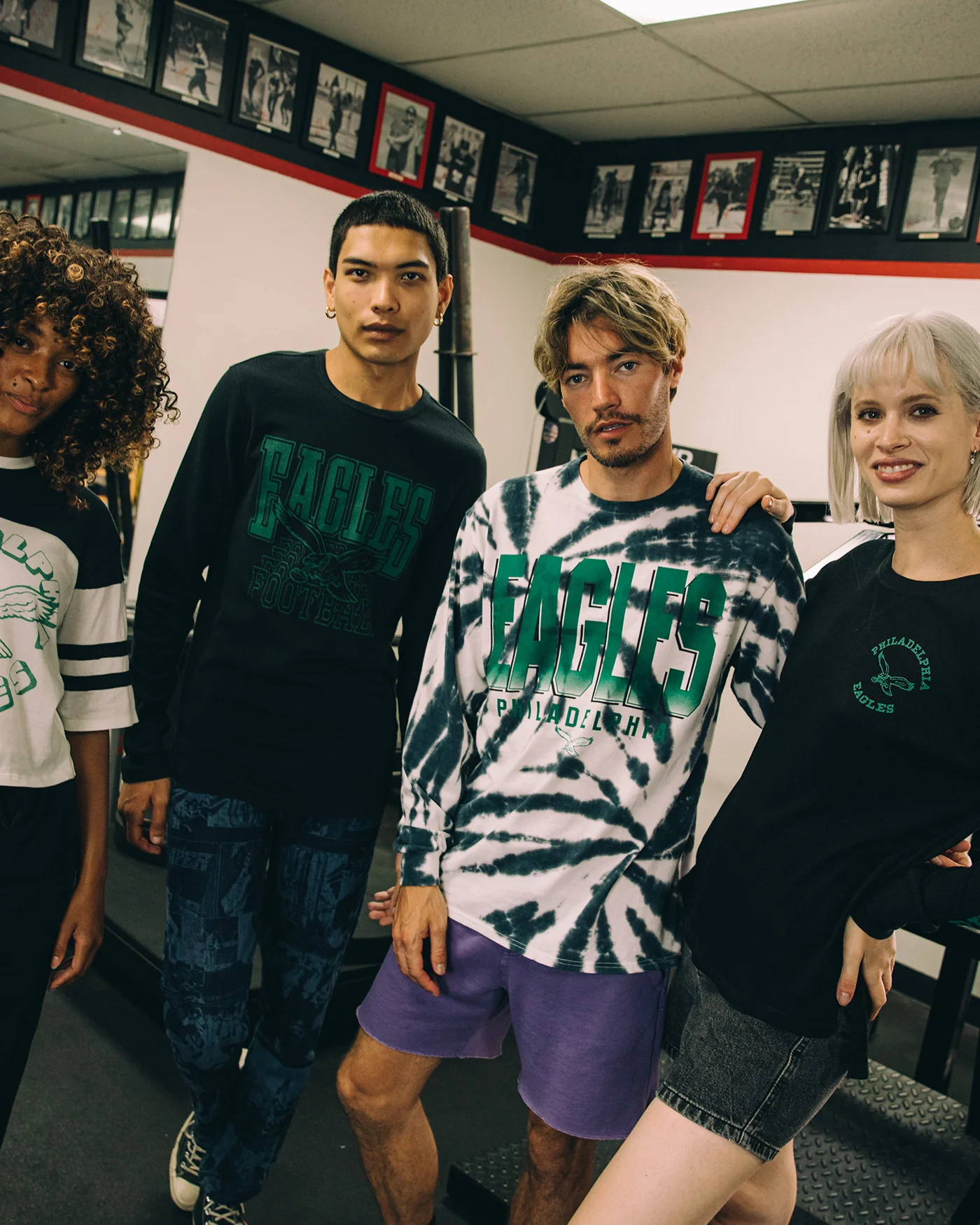 Eagles Game Time Tie Dye Long Sleeve - Image 3
