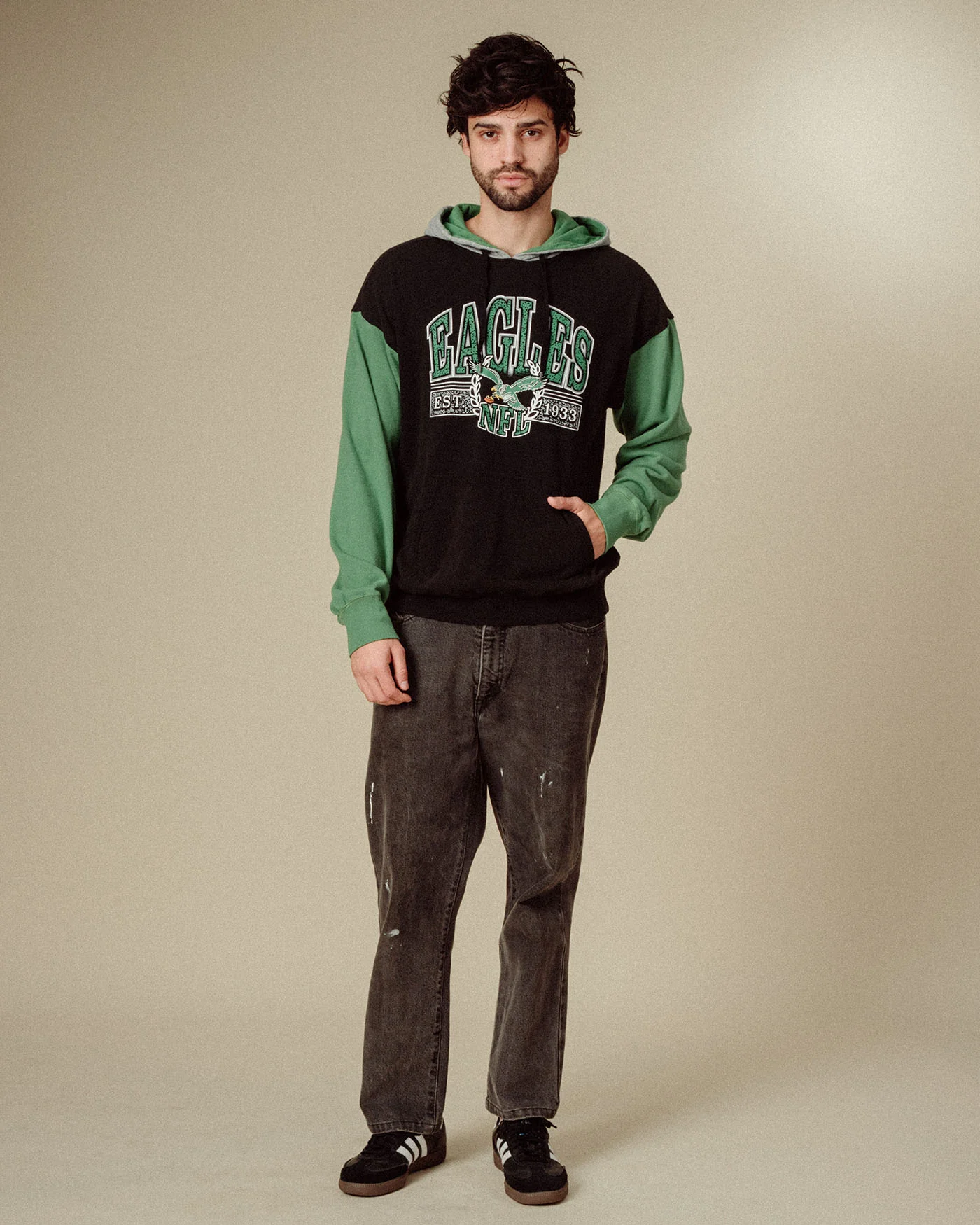 Philadelphia Eagles Tri Color Block Hoodie - Image 3