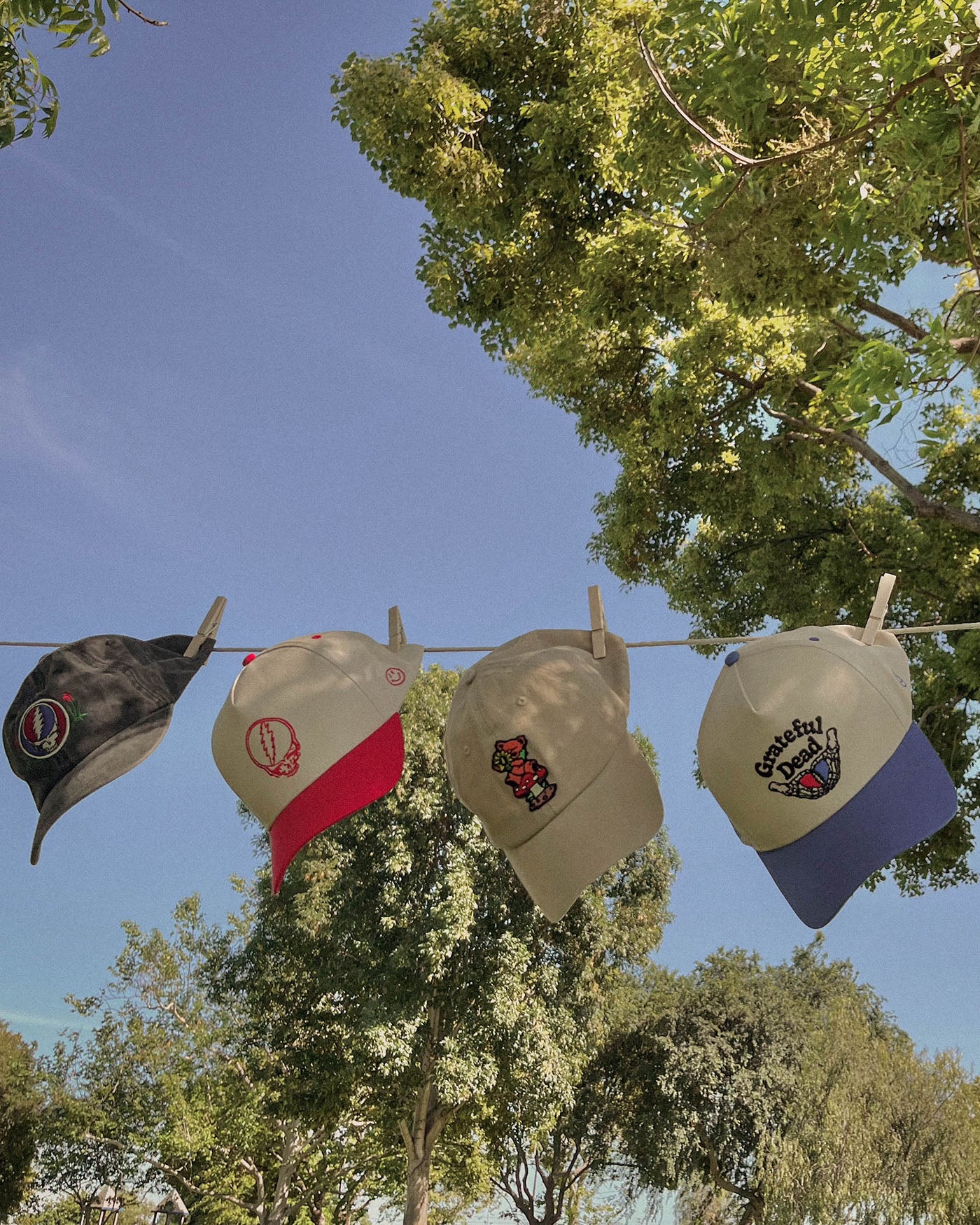 Grateful Dead Red Skull Hat - Image 2