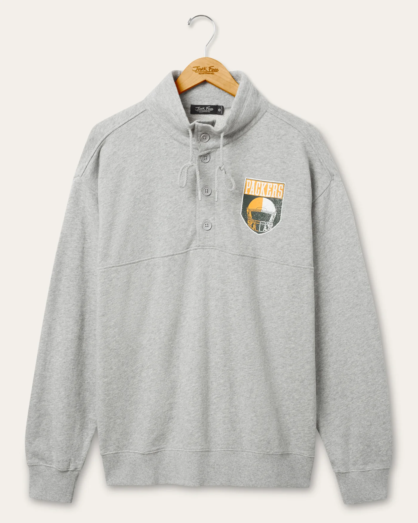 Green Bay Packers Slant Button Up Fleece