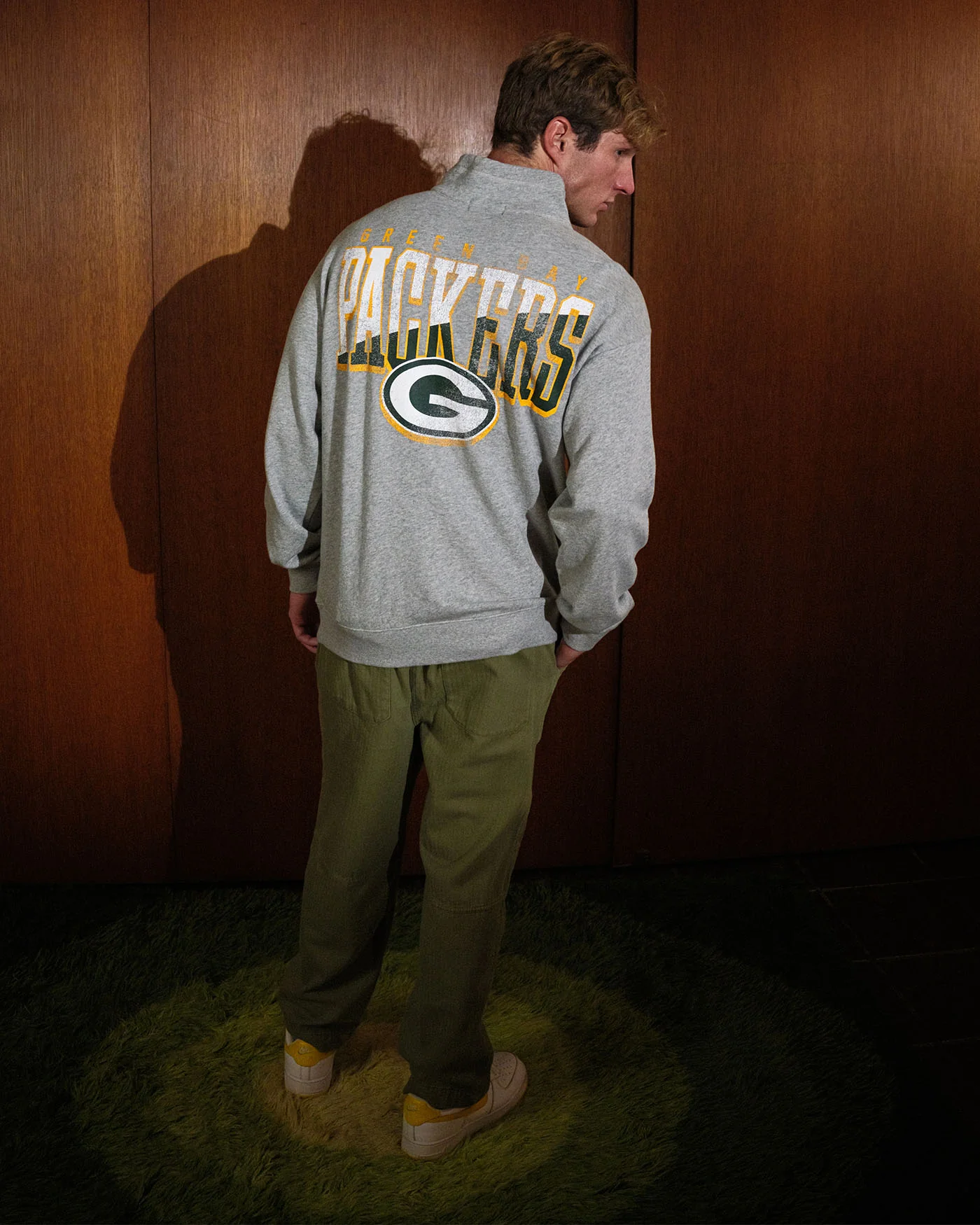 Green Bay Packers Slant Button Up Fleece - Image 2