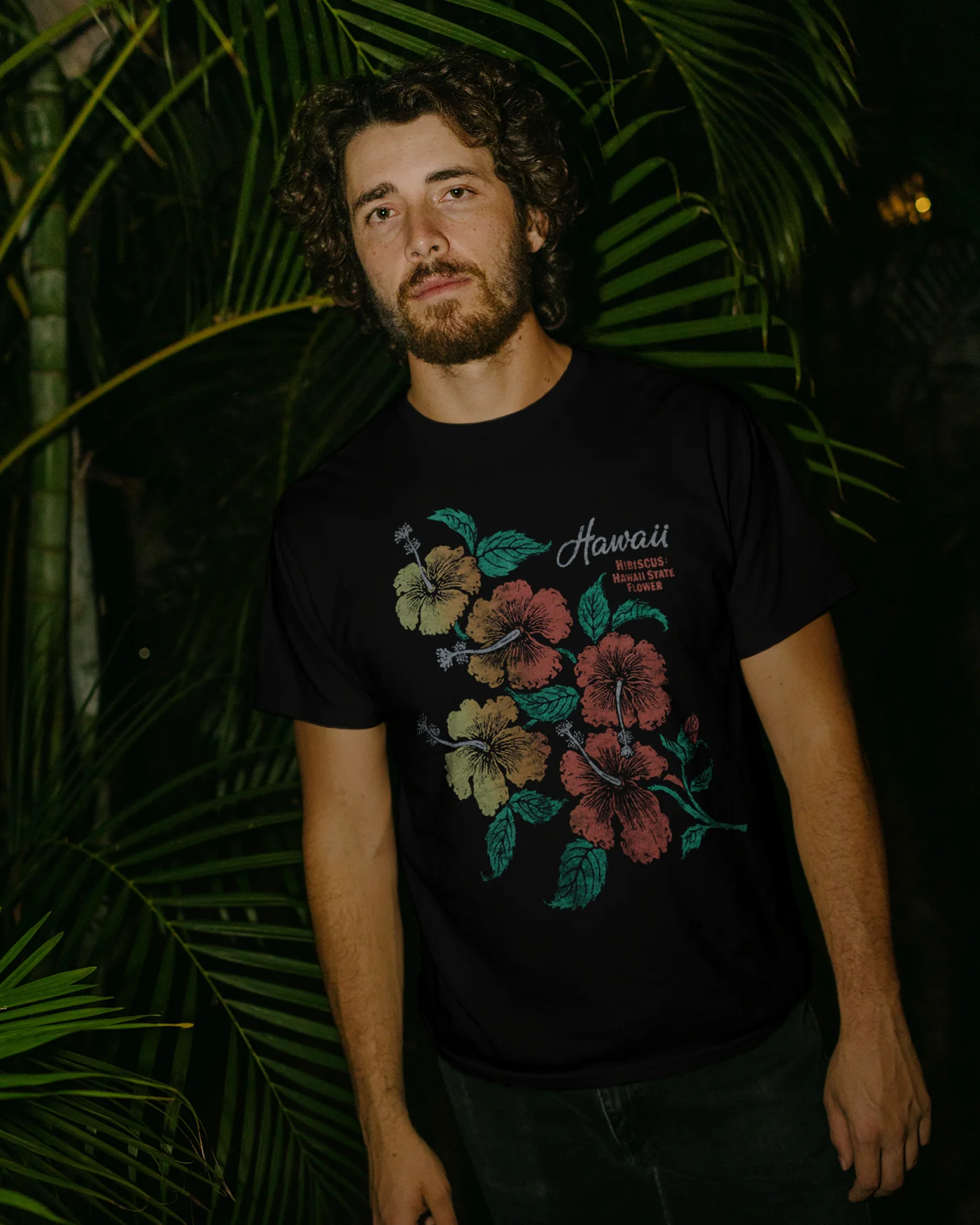 Hawaii State Flower Flea Market Tee - Image 2