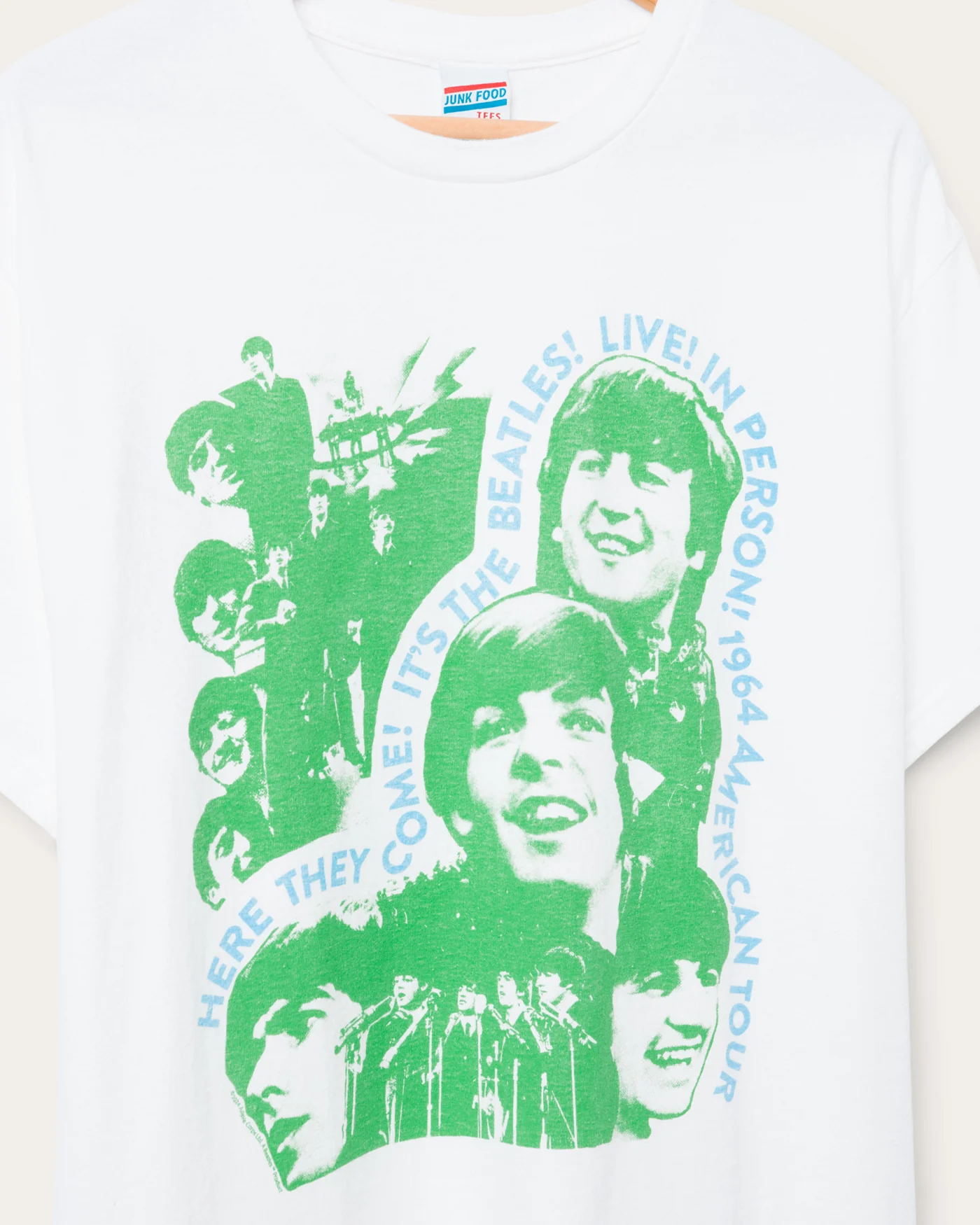 Here Comes The Beatles Collage Flea Market Tee - Image 4