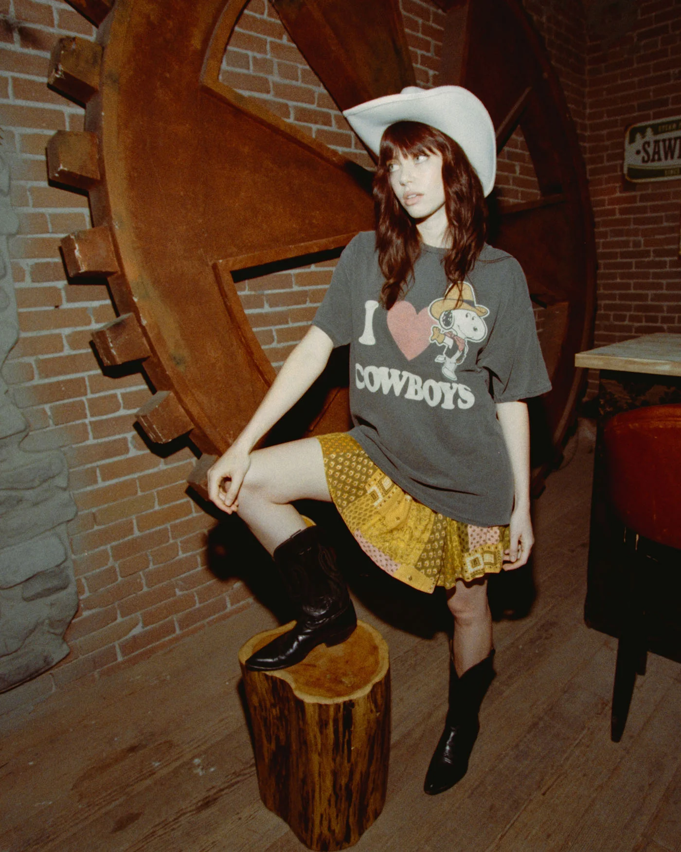 I Love Cowboy Snoopy Flea Market Tee - Image 2