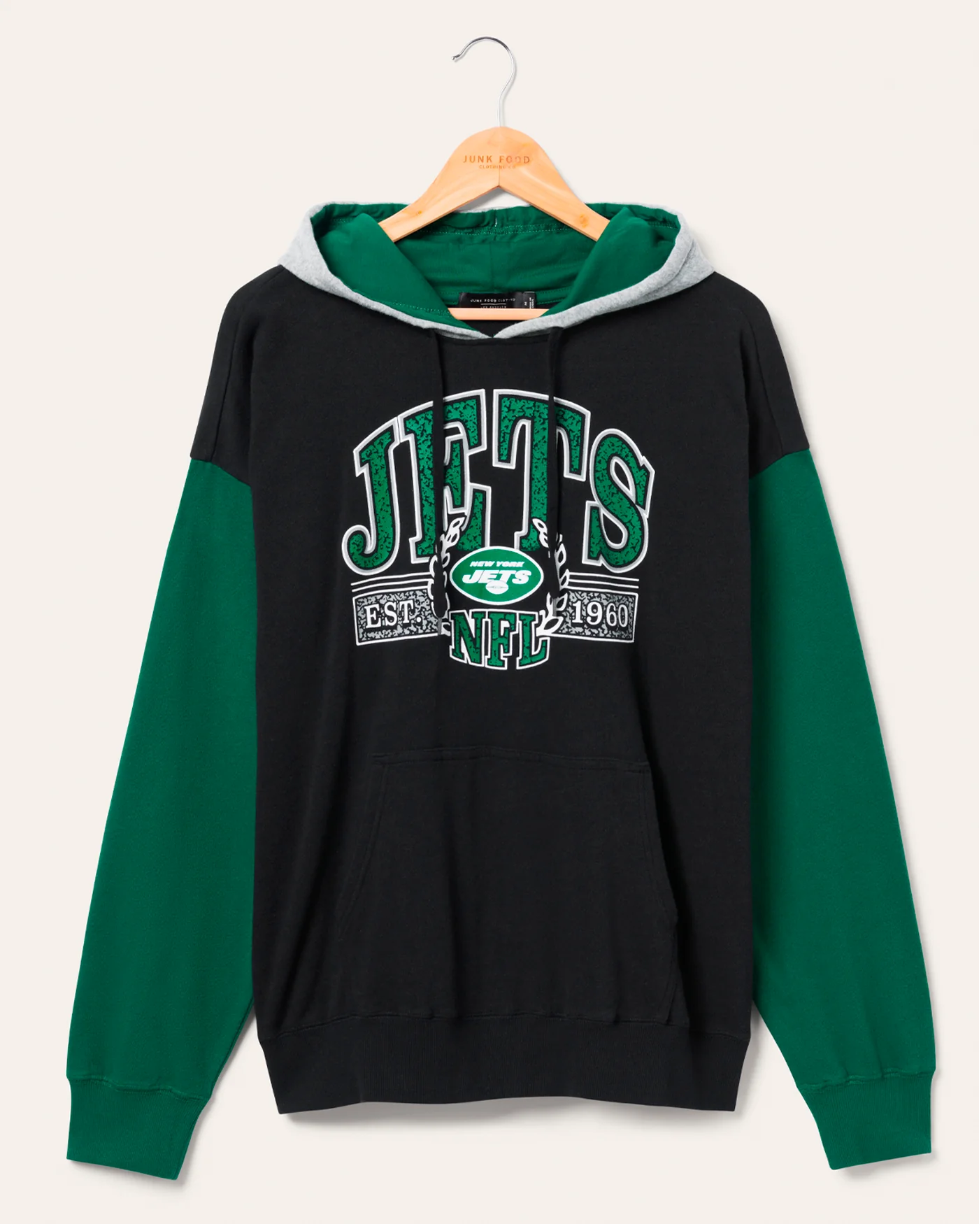 New York Jets Tri Color Block Hoodie