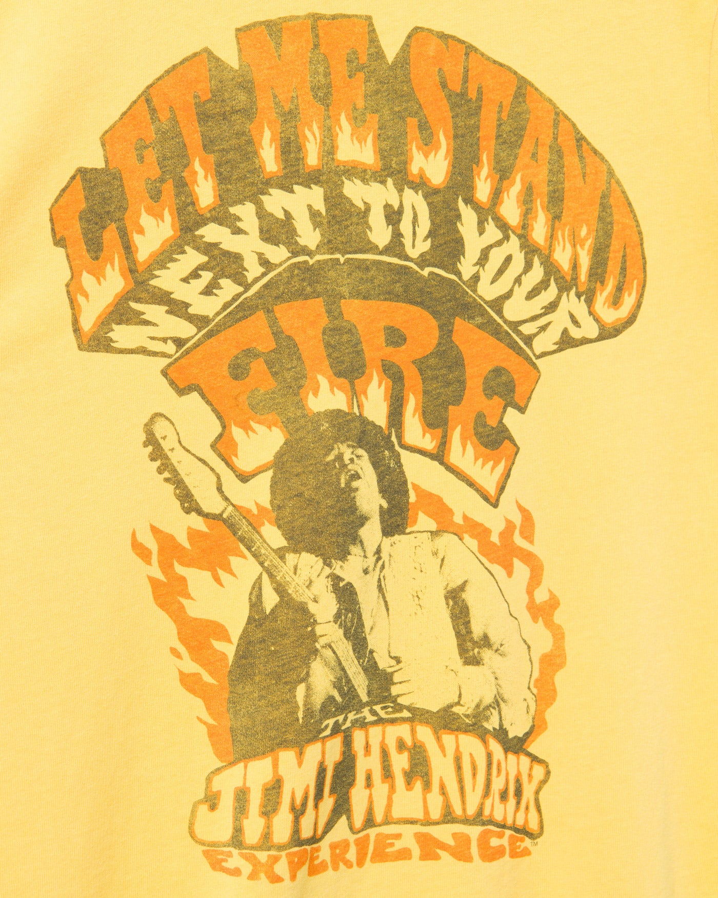 Jimi Hendrix Let Me Stand Next To Your Fire Vintage Tee - Image 4