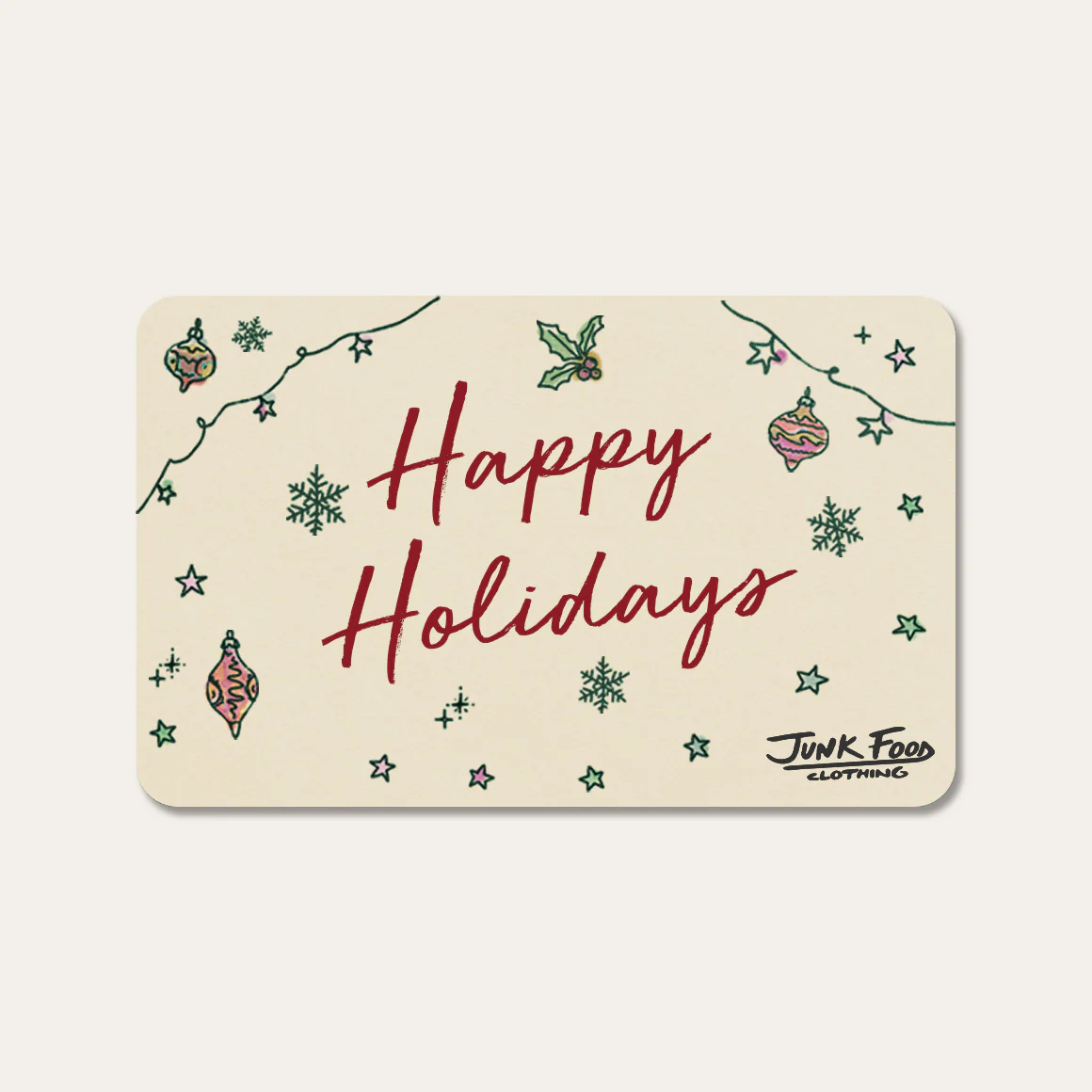 Junk Food Clothing Gift Card