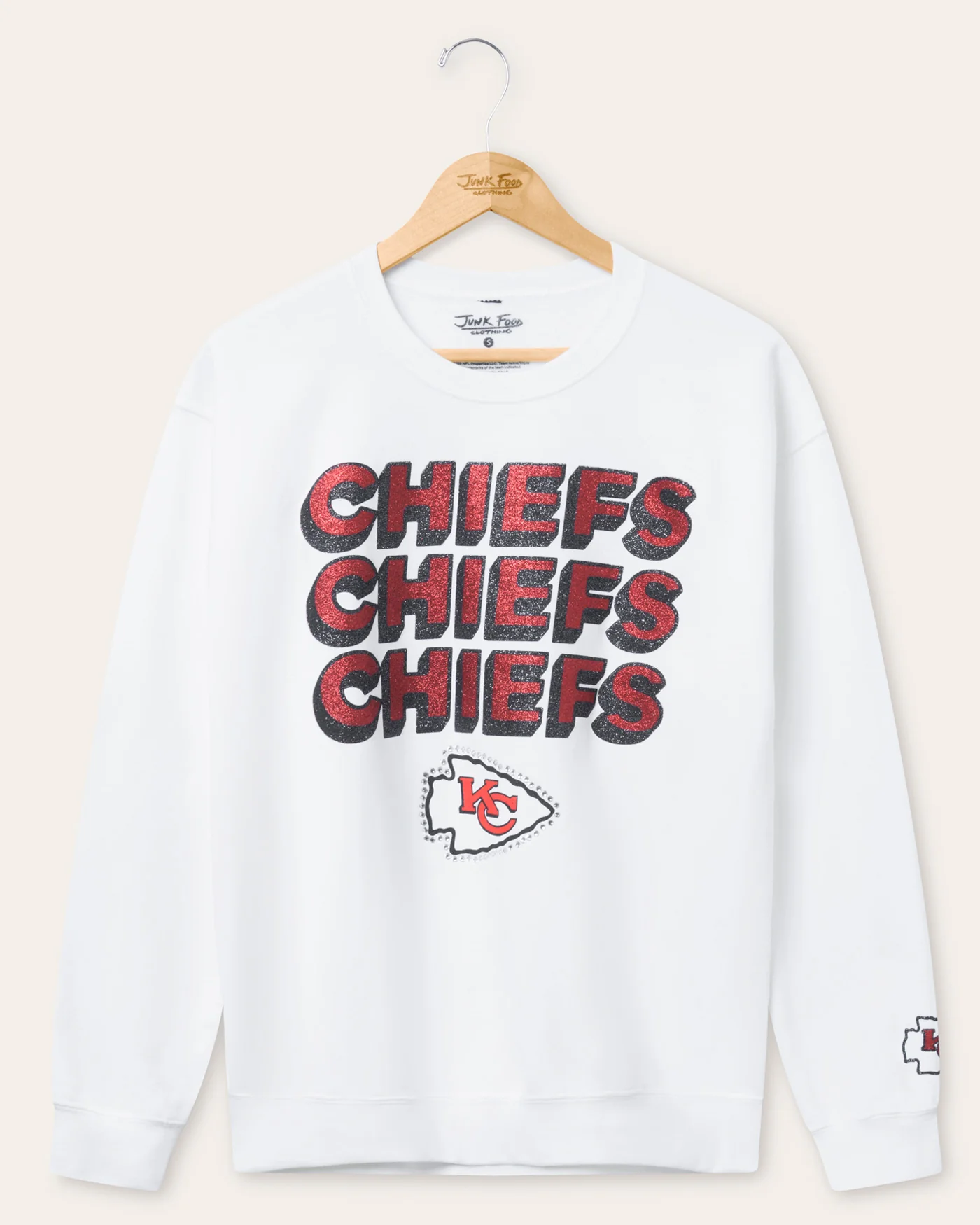 Kansas City Chiefs Repeat Bling Flea Market Crew Fleece