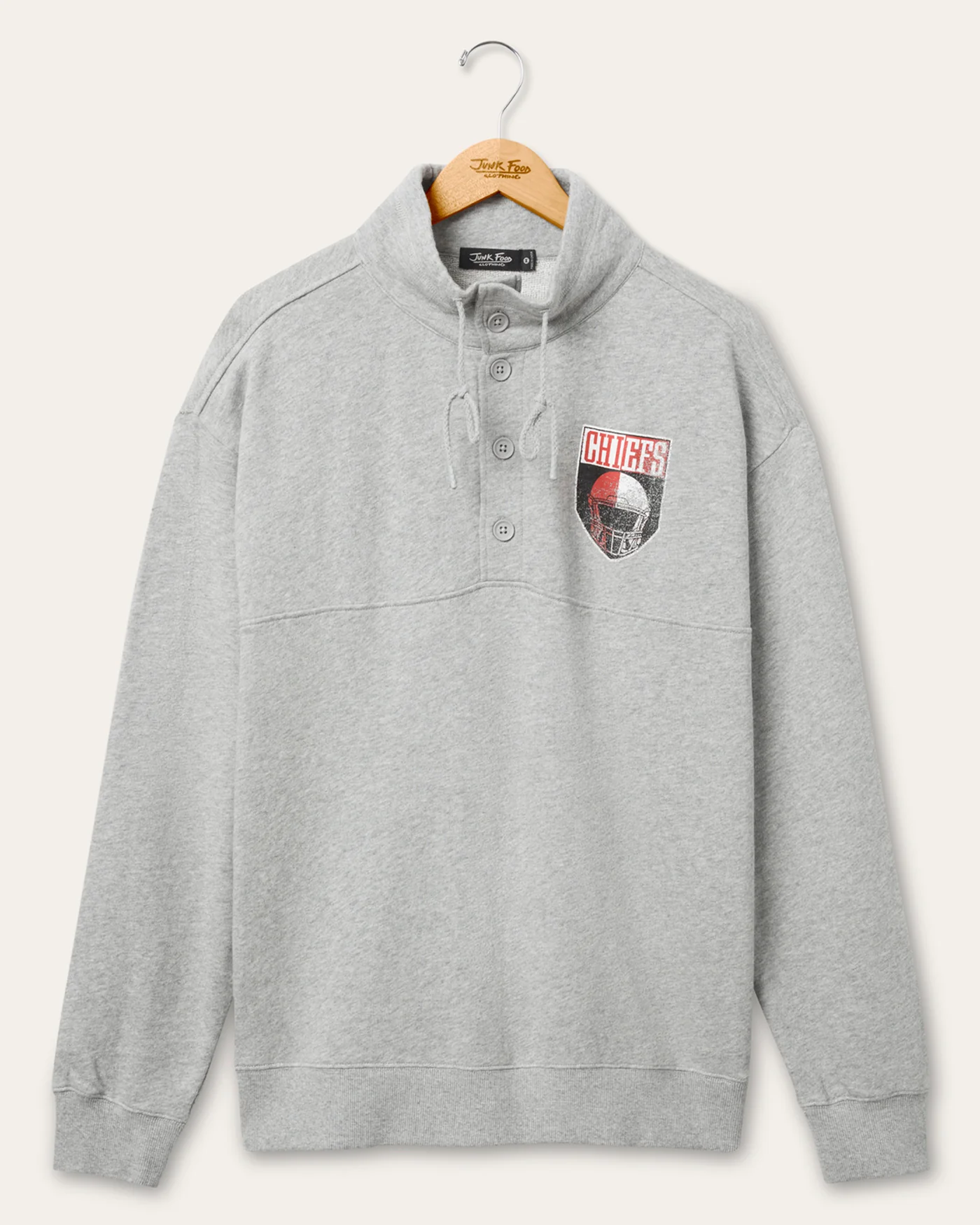 Kansas City Chiefs Slant Button Up Fleece