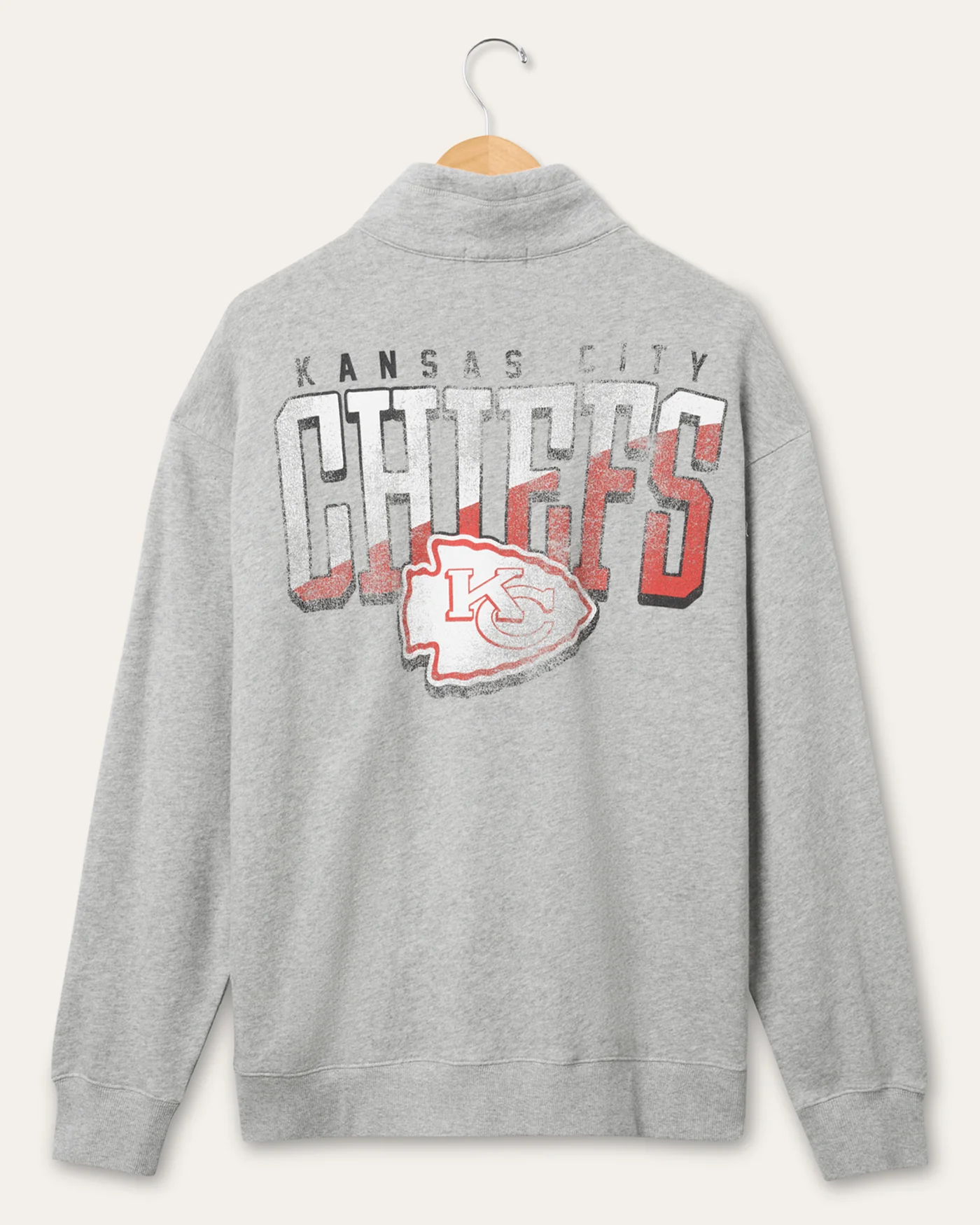 Kansas City Chiefs Slant Button Up Fleece - Image 2