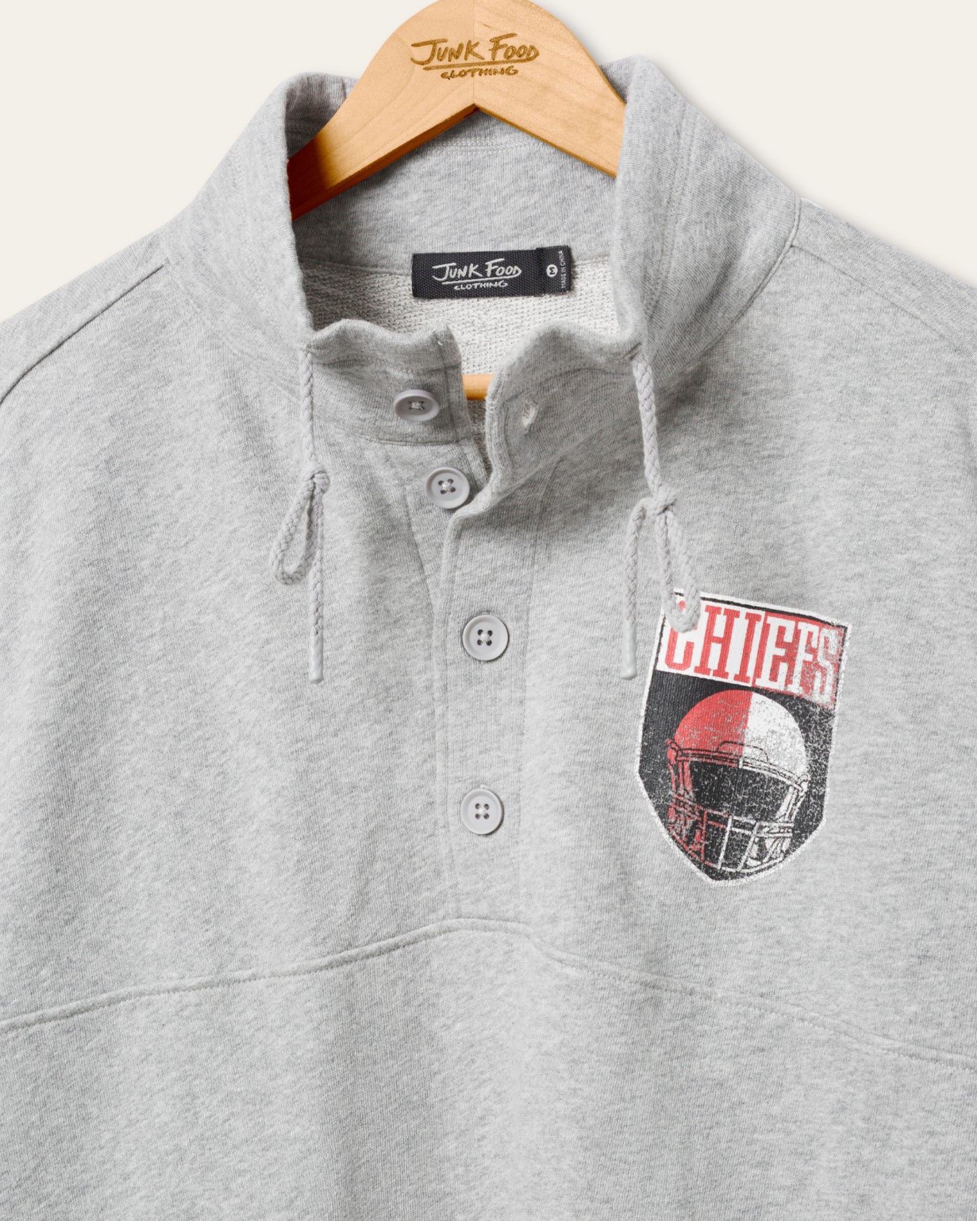 Kansas City Chiefs Slant Button Up Fleece - Image 3