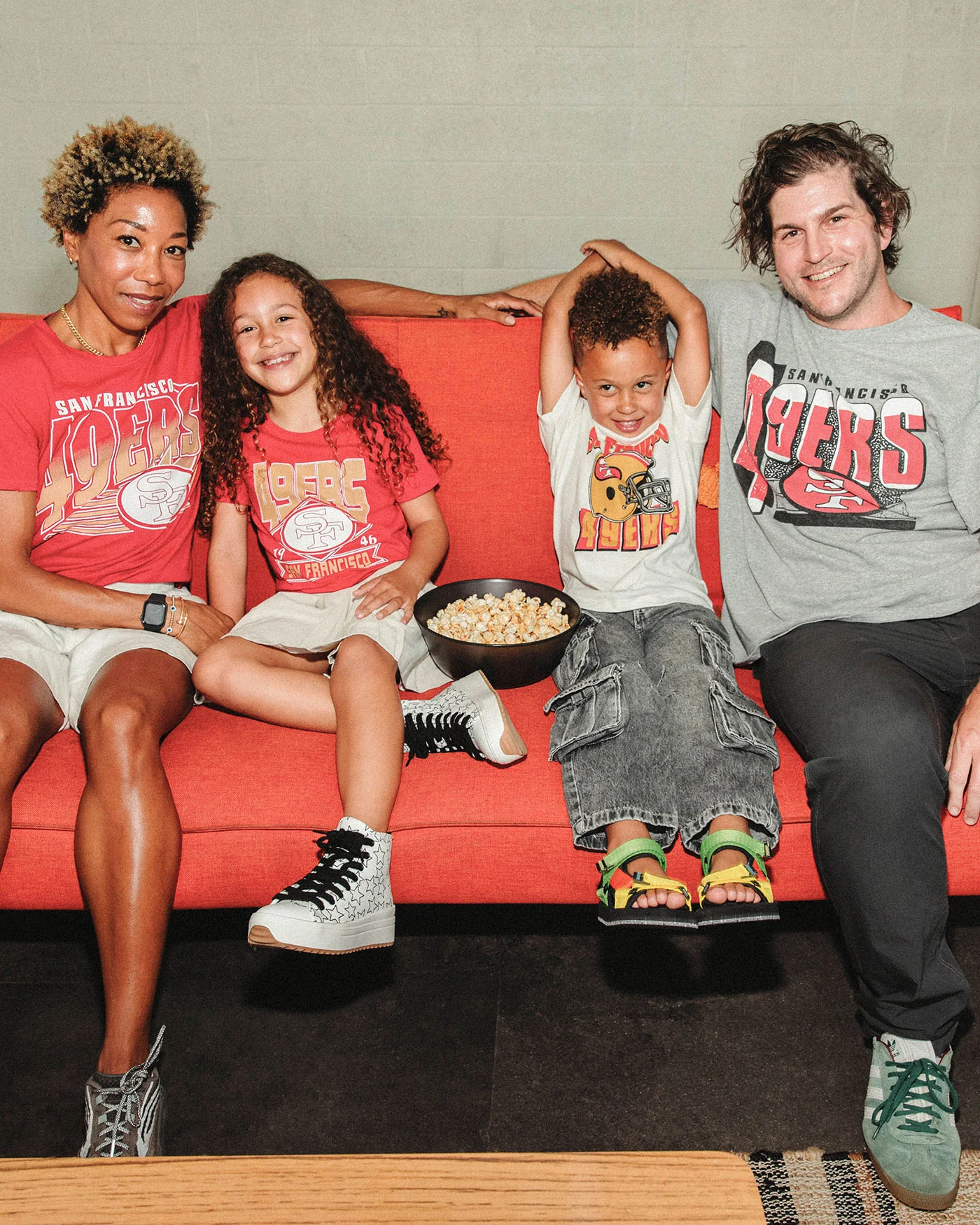 Kids San Francisco 49ers Helmet Tee - Image 3