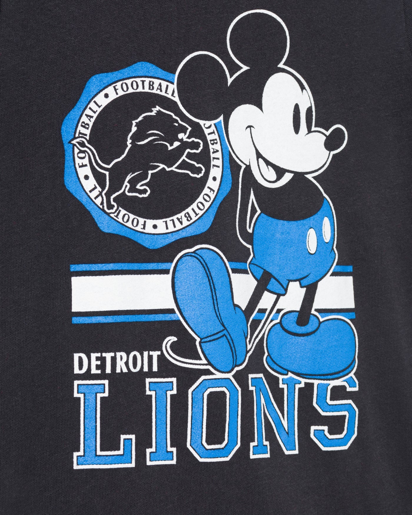 Kids Detroit Lions Mickey Crest Tee - Image 3
