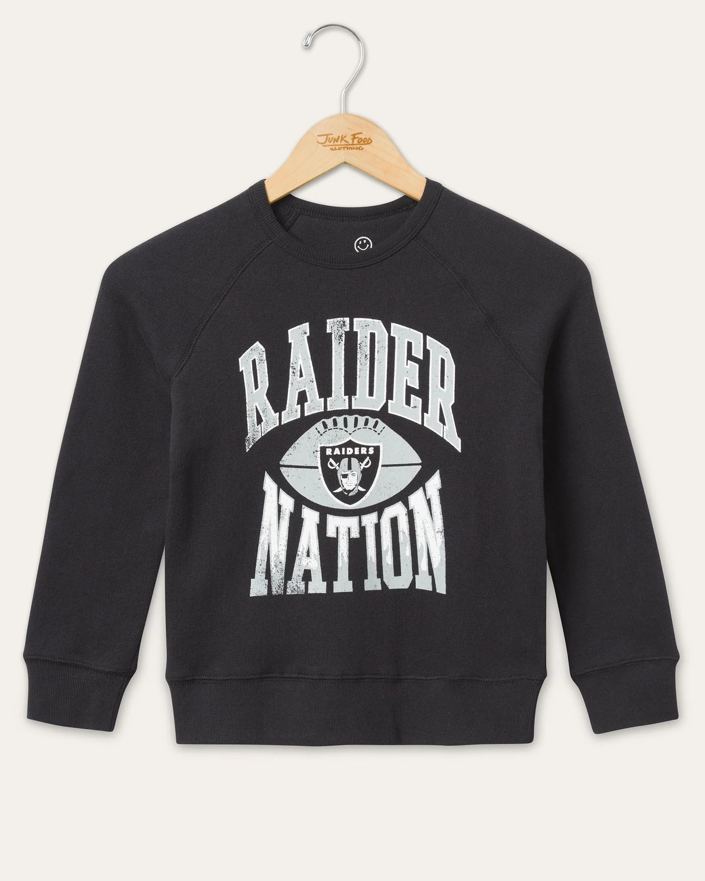 Kids Las Vegas Raiders Hot Route Raglan Fleece