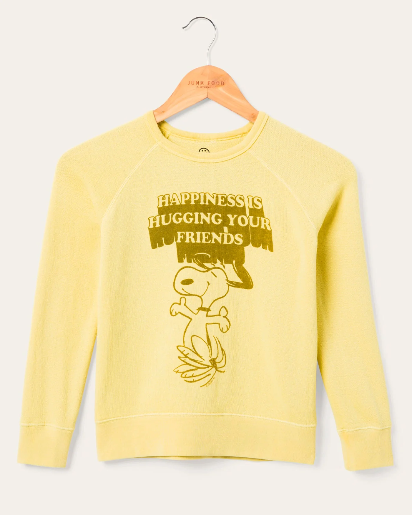 Kids Peanuts Hugging Your Friends Raglan Fleece