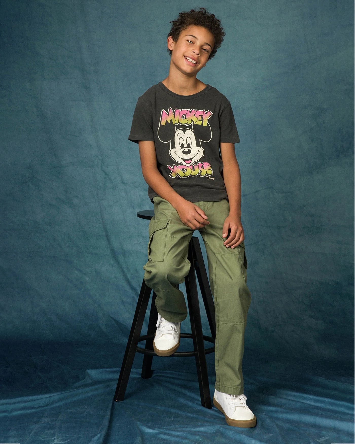 Kids Retro Mickey Tee - Image 2