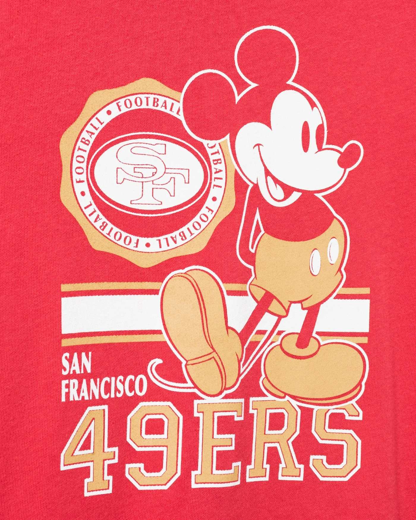 Kids San Francisco 49ers Mickey Crest Tee - Image 3