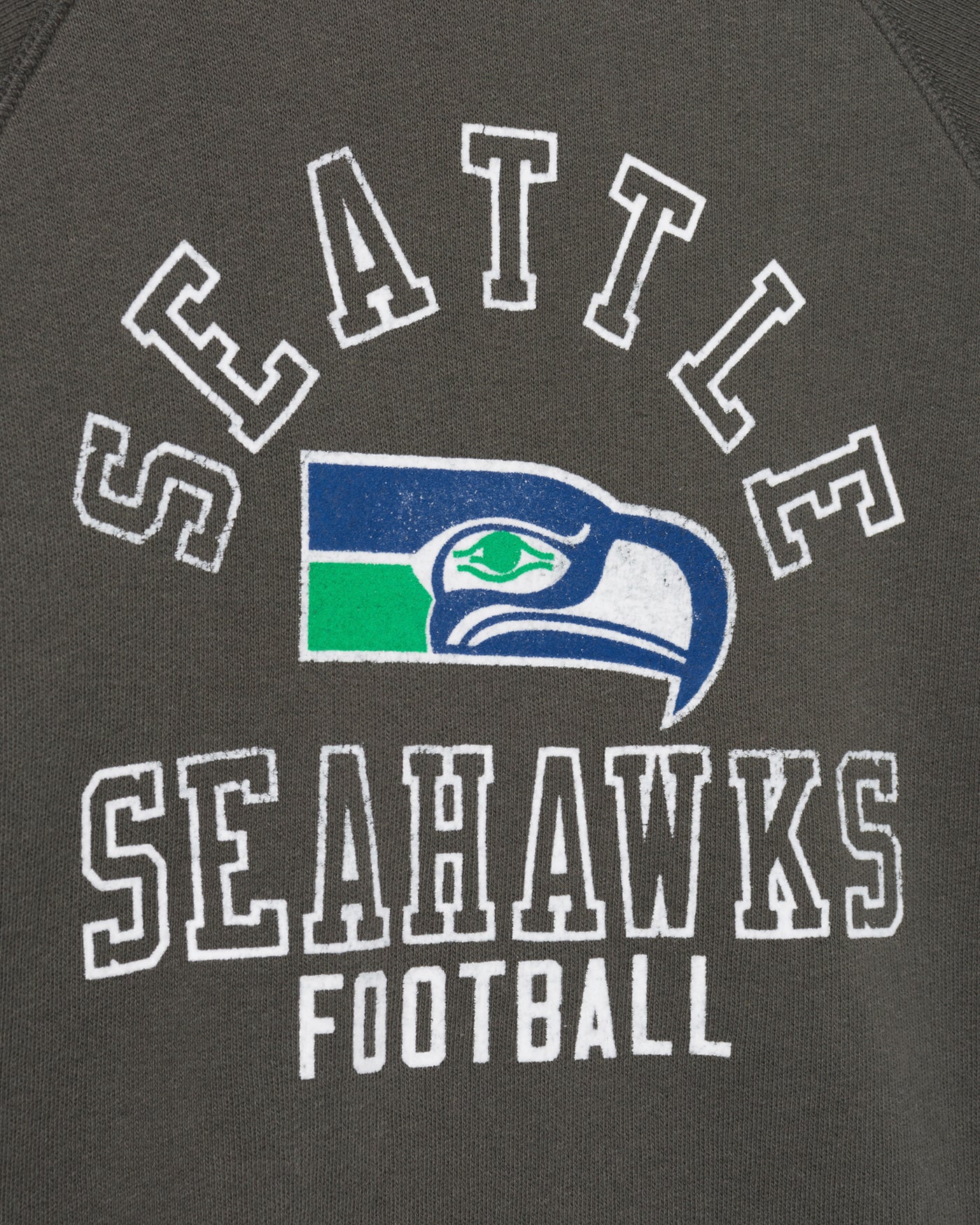 Kids Seattle Seahawks Flocked Raglan Crew Fleece - Image 3