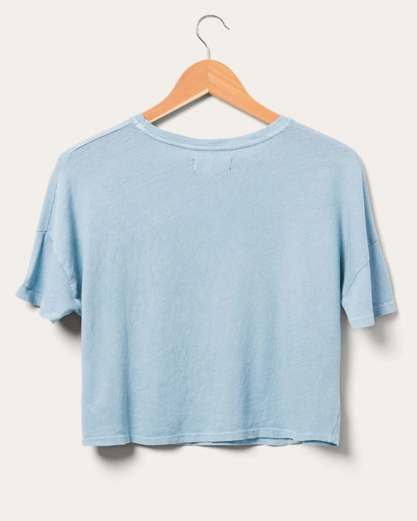 Women's Linen Crop Tee - Image 3