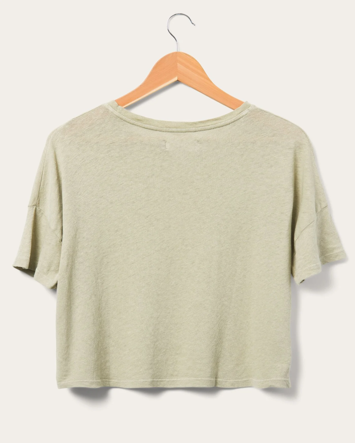 Women's Linen Crop Tee - Image 3