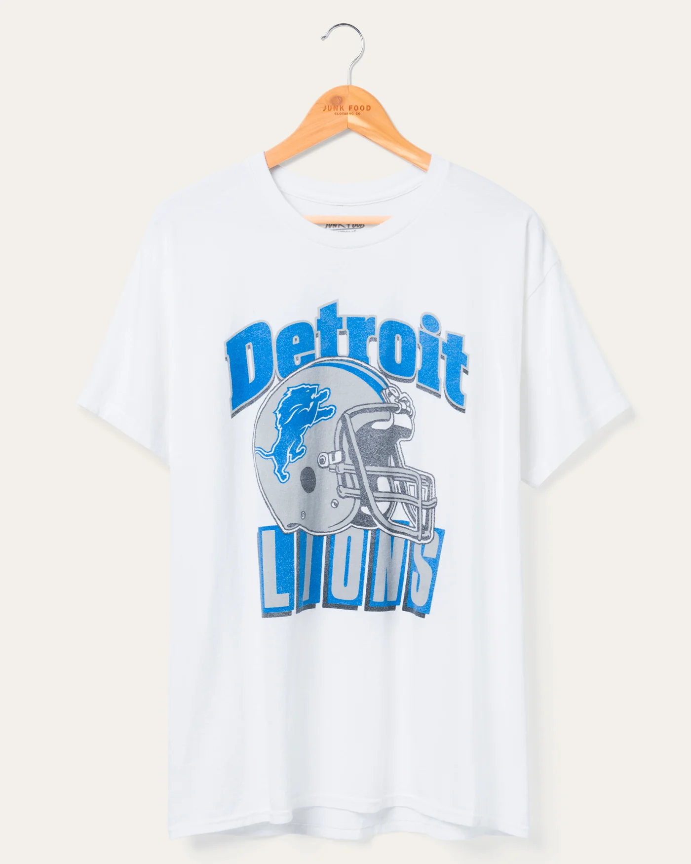 Detroit Lions Throwback Helmet Flea Market Tee