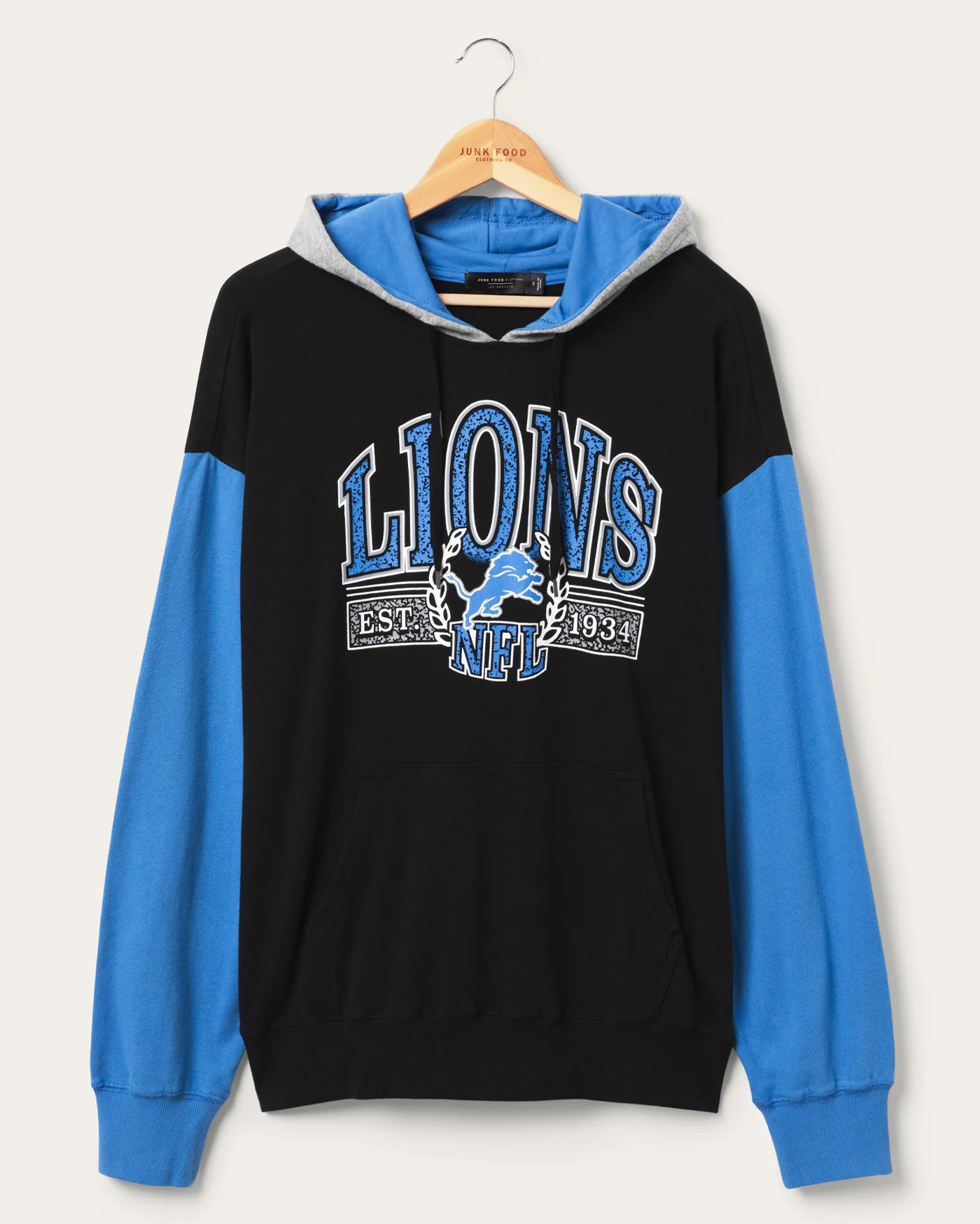 Detroit Lions Tri Color Block Hoodie