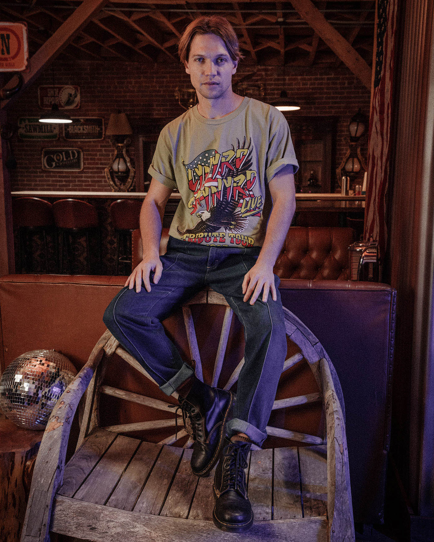 Lynyrd Skynyrd Tribute Tour 1987 Flea Market Tee - Image 3